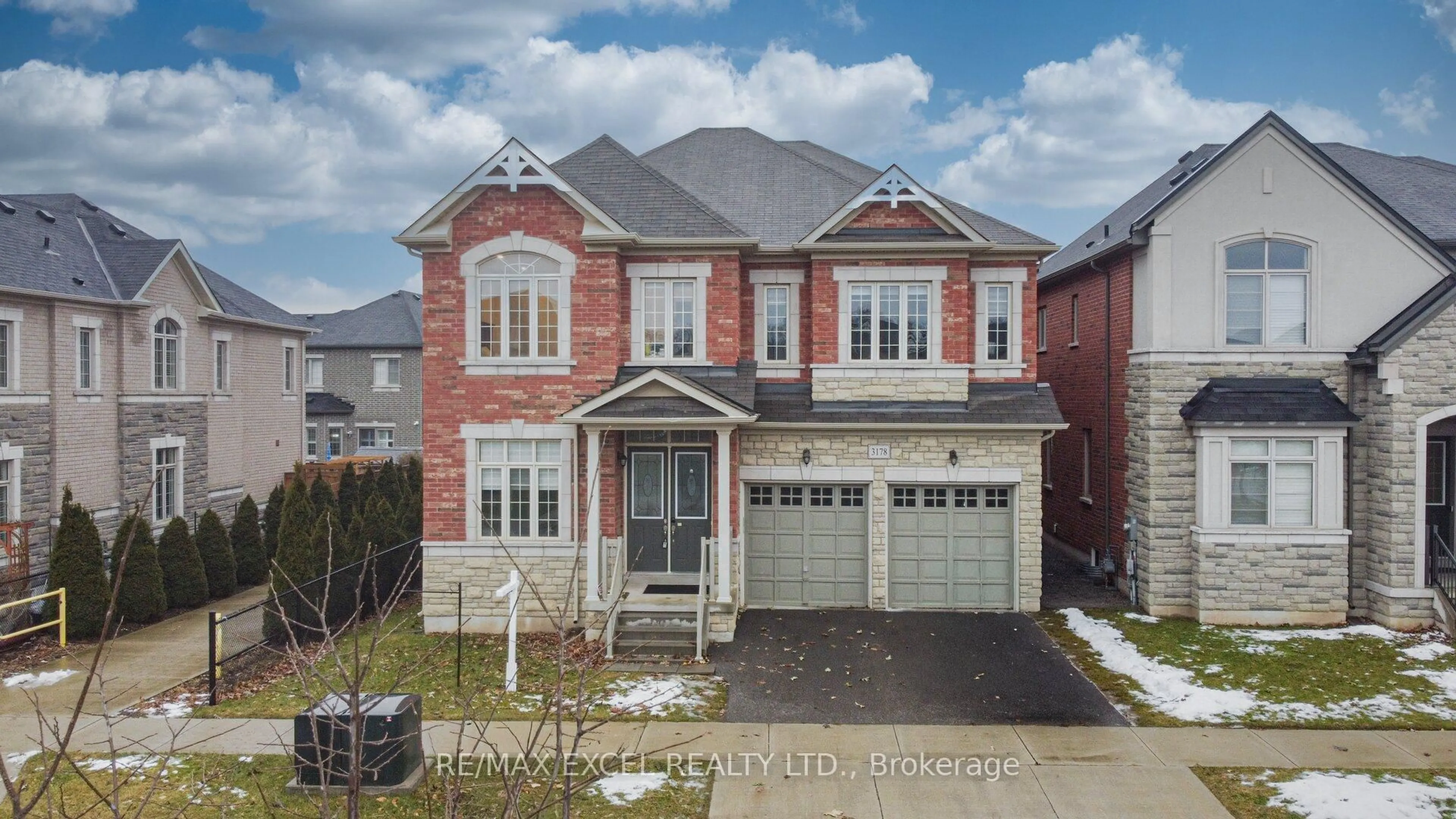Home with brick exterior material, street for 3178 Buttonbush Tr, Oakville Ontario L6H 0T4