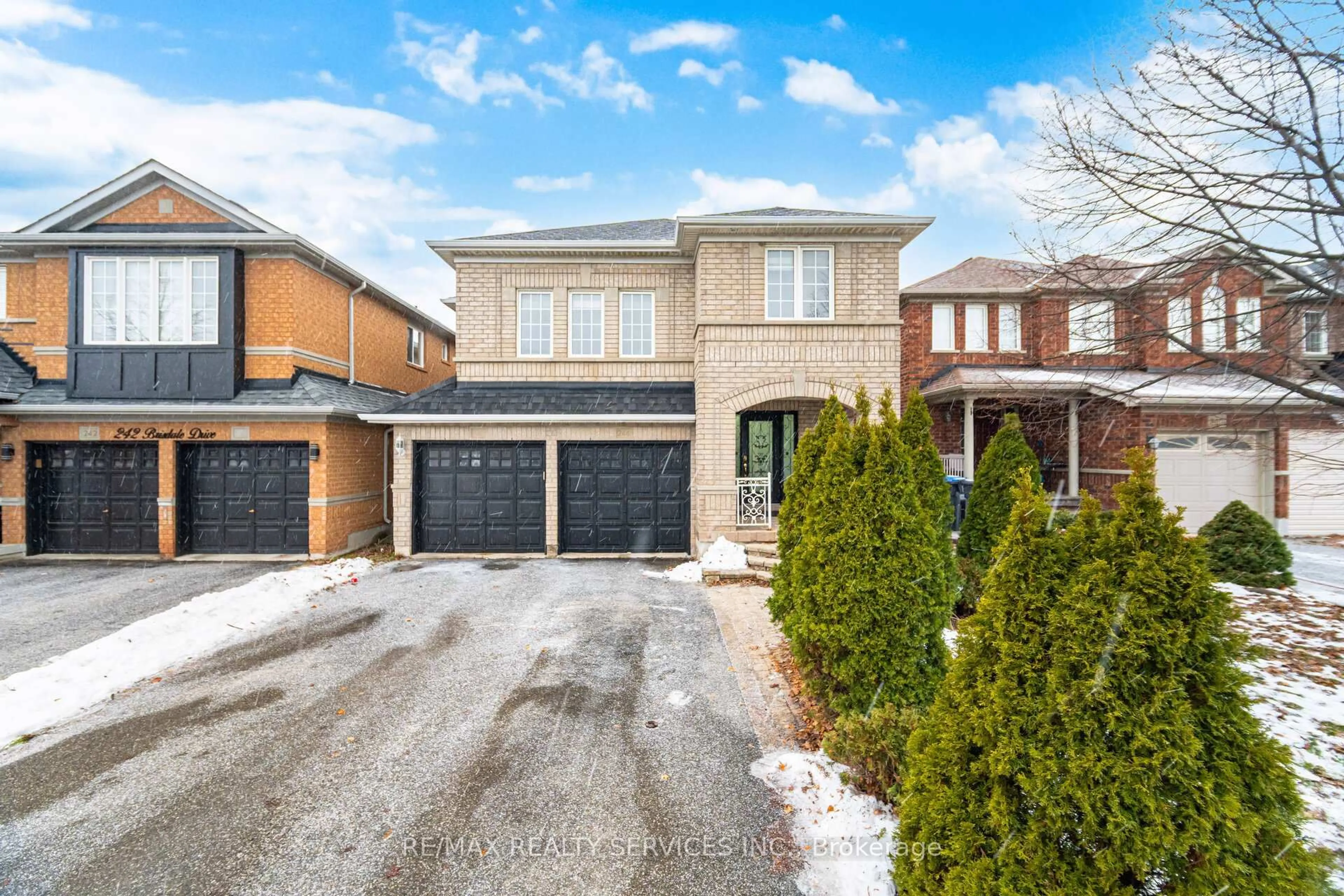 Home with brick exterior material, street for 244 Brisdale Dr, Brampton Ontario L7A 2T3