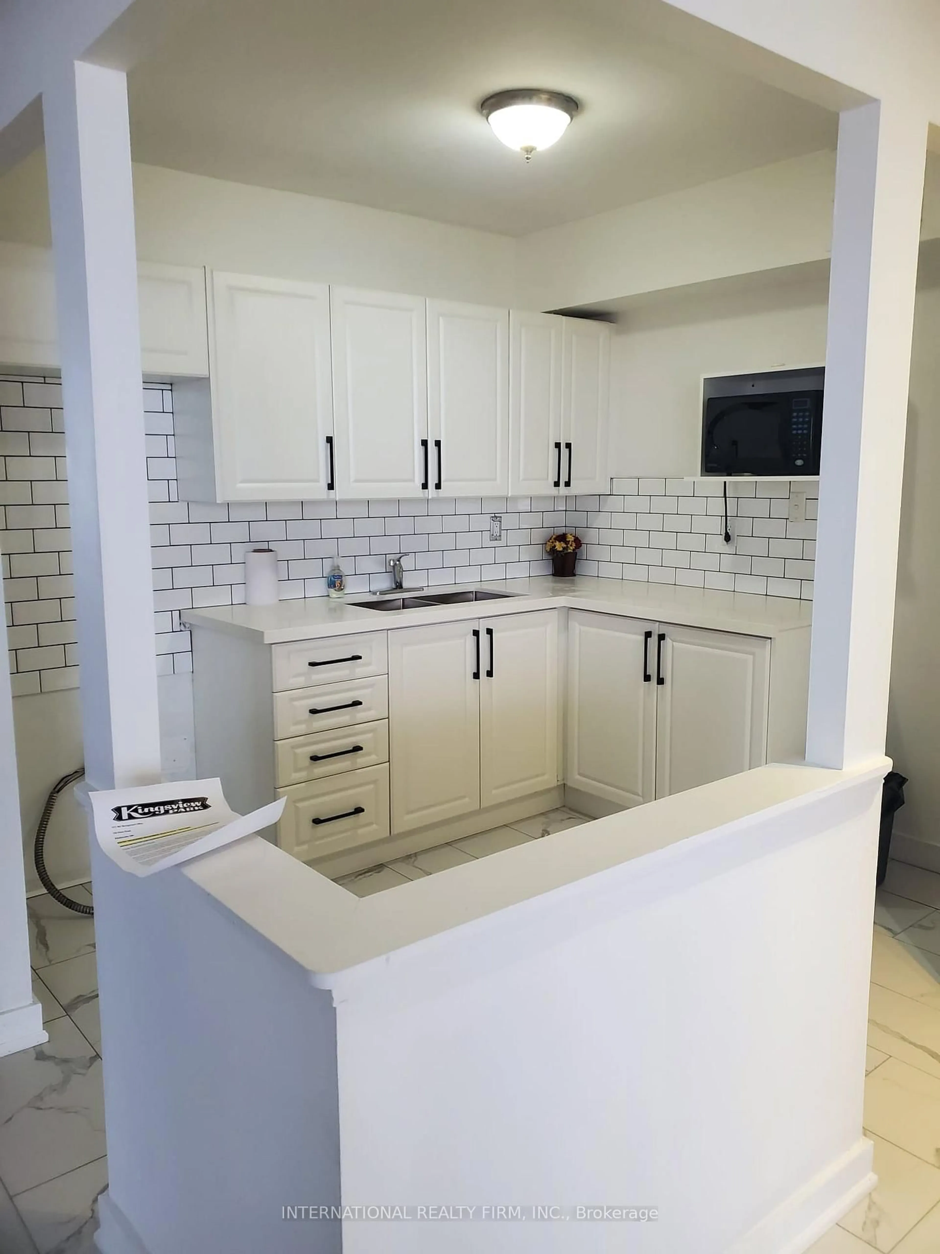 Standard kitchen, ceramic/tile floor for 330 Dixon Rd #1903, Toronto Ontario M9R 1S9