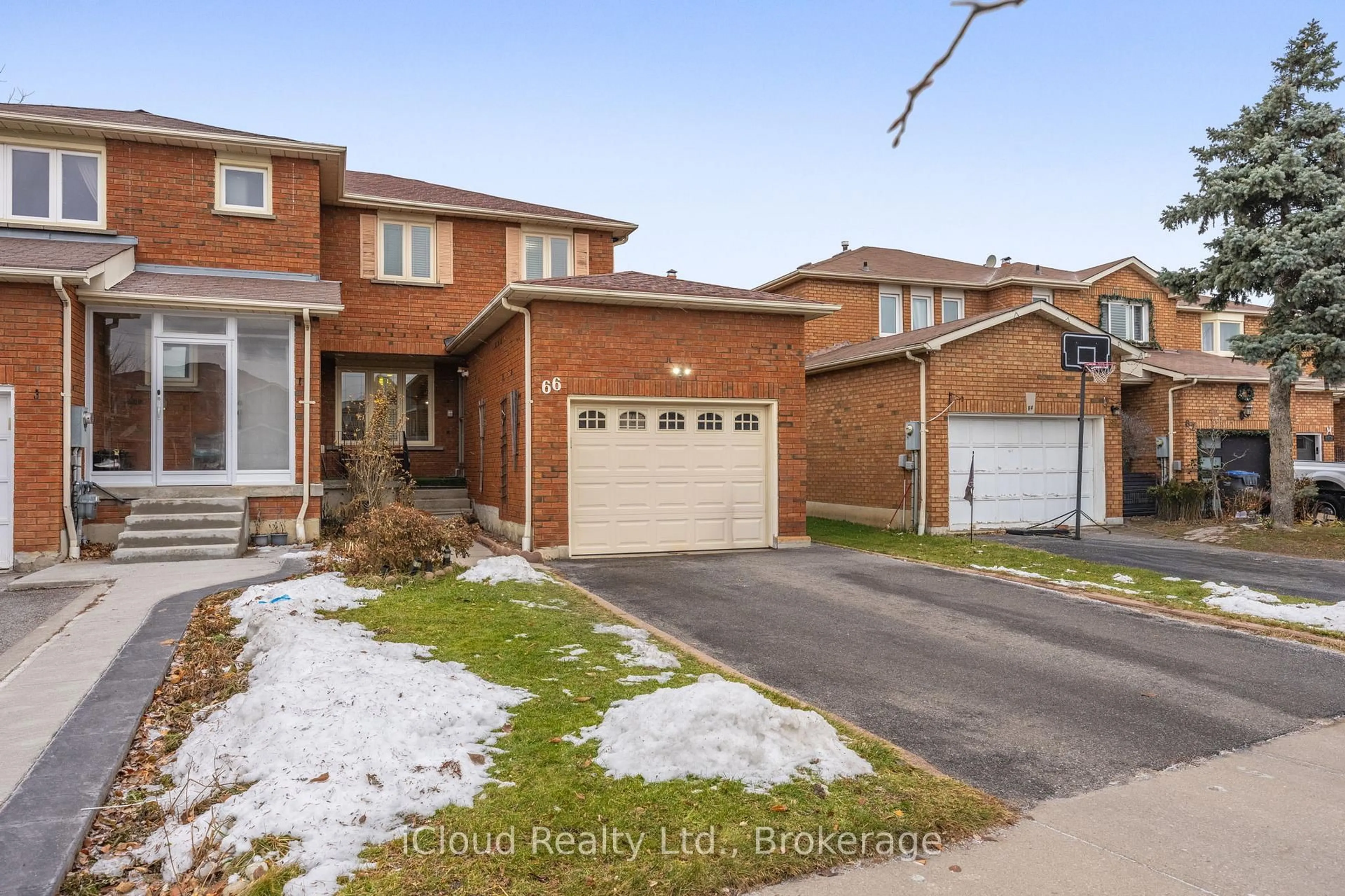 Home with brick exterior material, street for 66 Dutch Cres, Brampton Ontario L6Y 3X1
