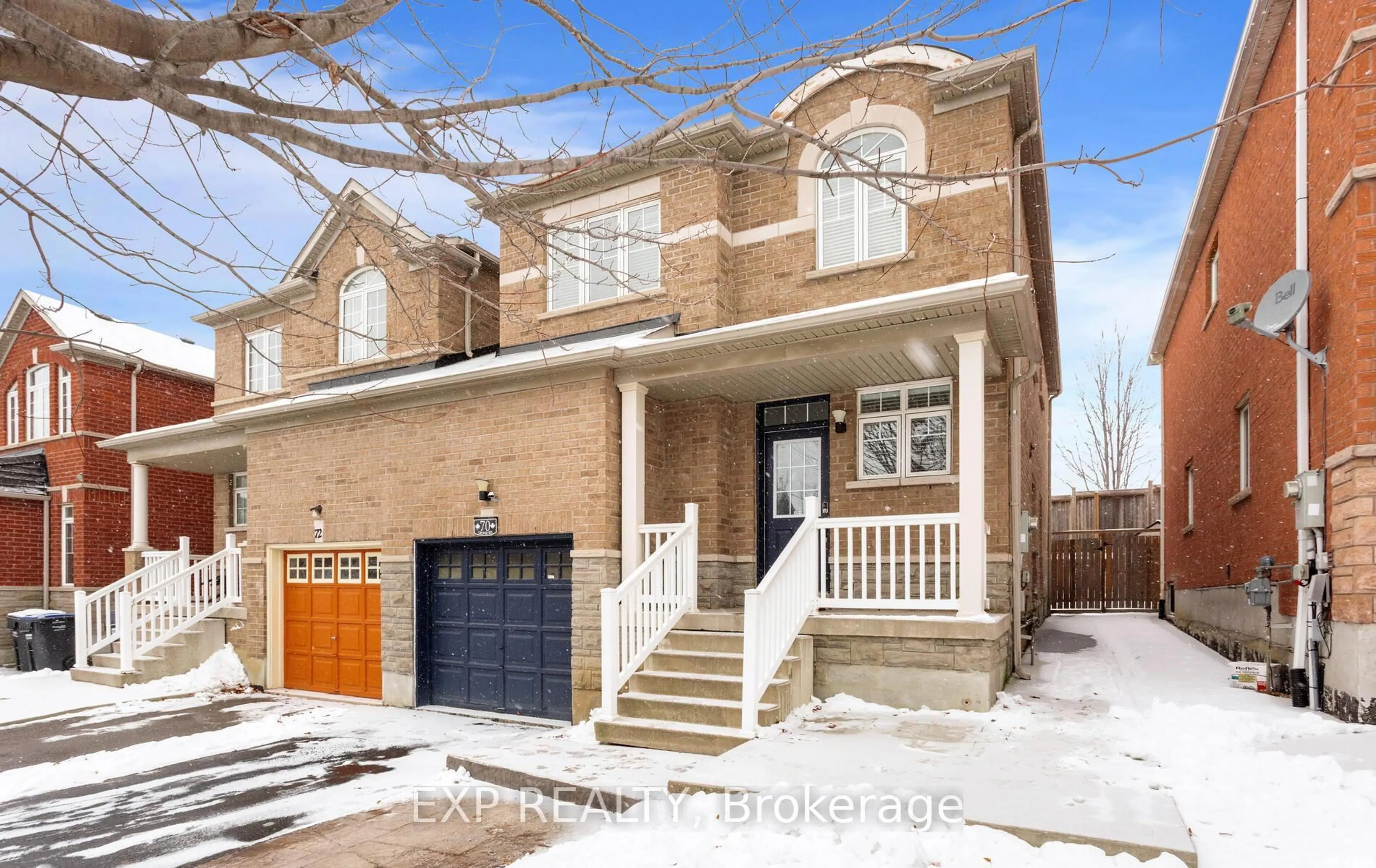 Home with brick exterior material, street for 70 Grover Rd, Brampton Ontario L6Y 5R3