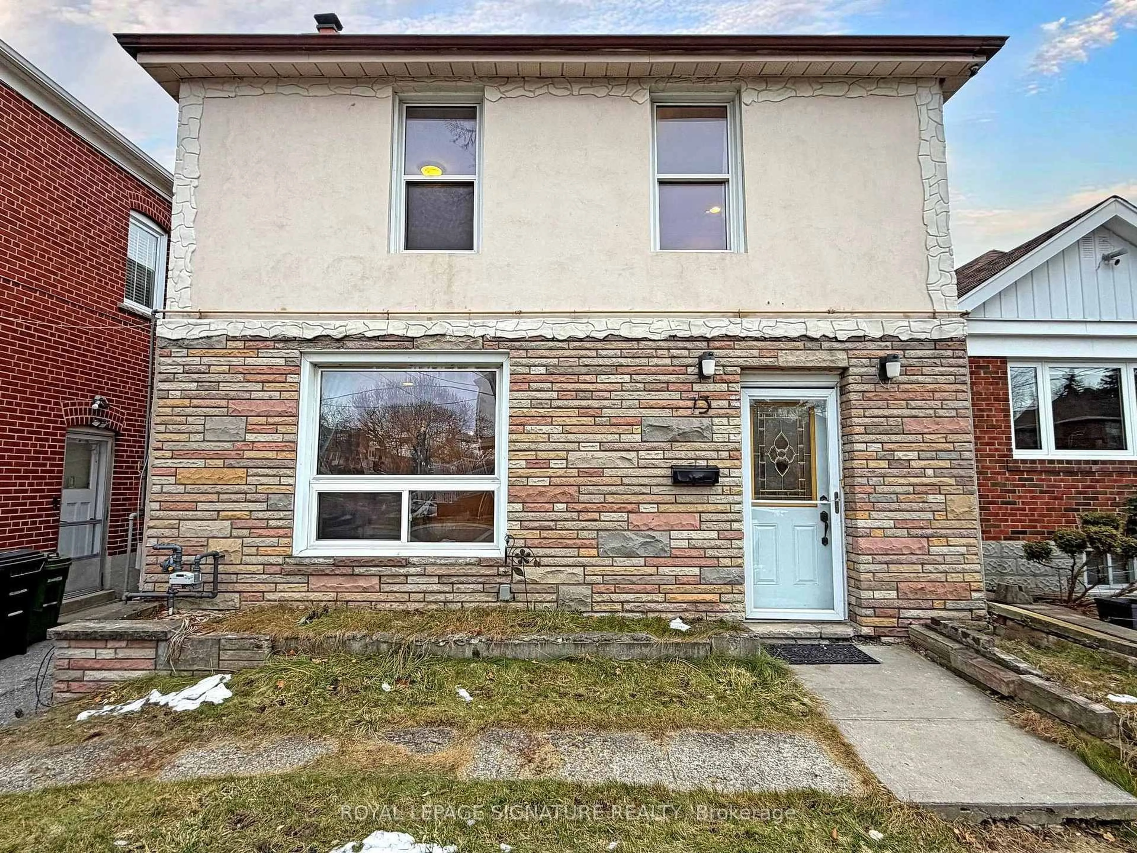 Home with brick exterior material, street for 73 Buttonwood Ave, Toronto Ontario M6M 2H9