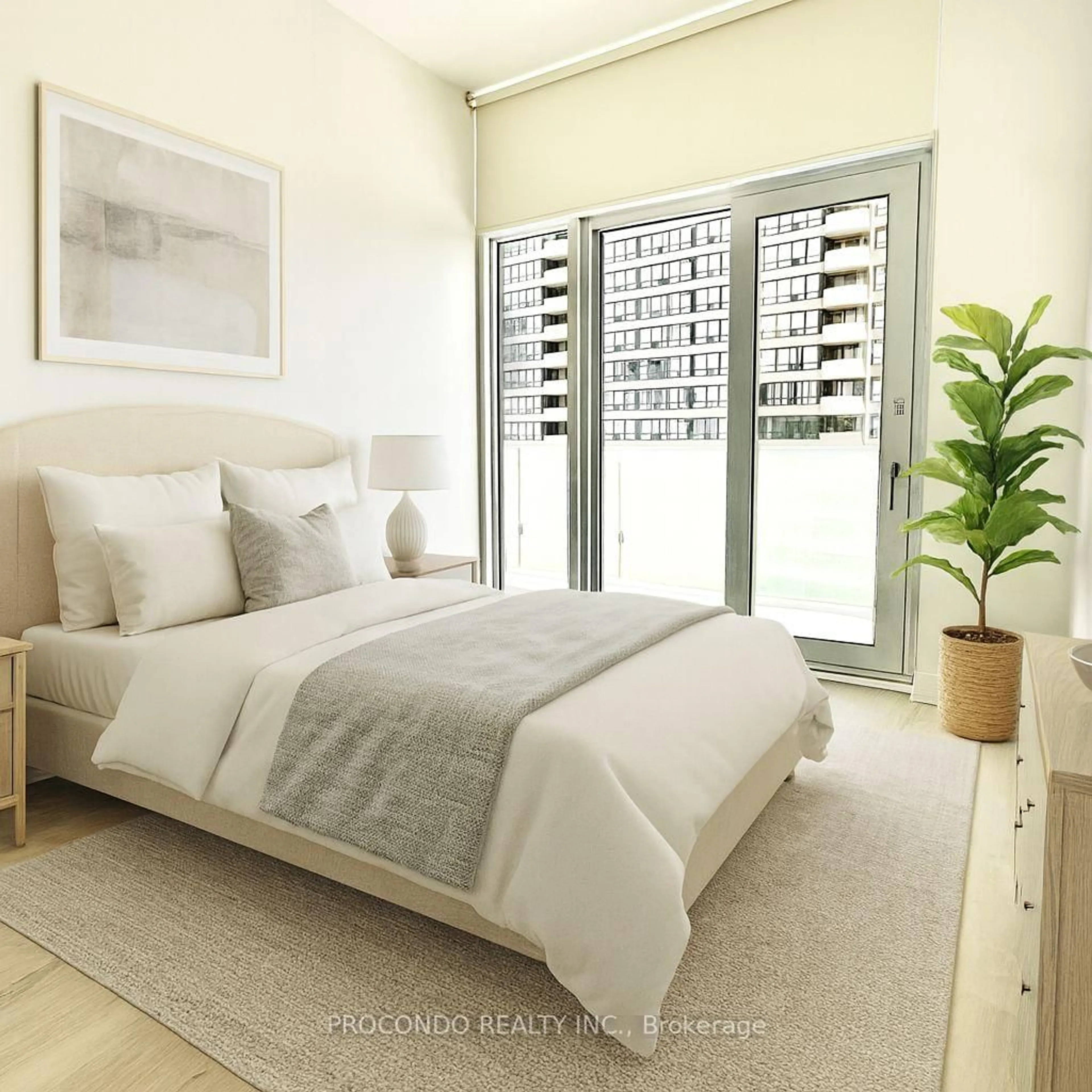 Bedroom with bed, unknown for 3883 Quartz Rd #619, Mississauga Ontario L5B 0M4