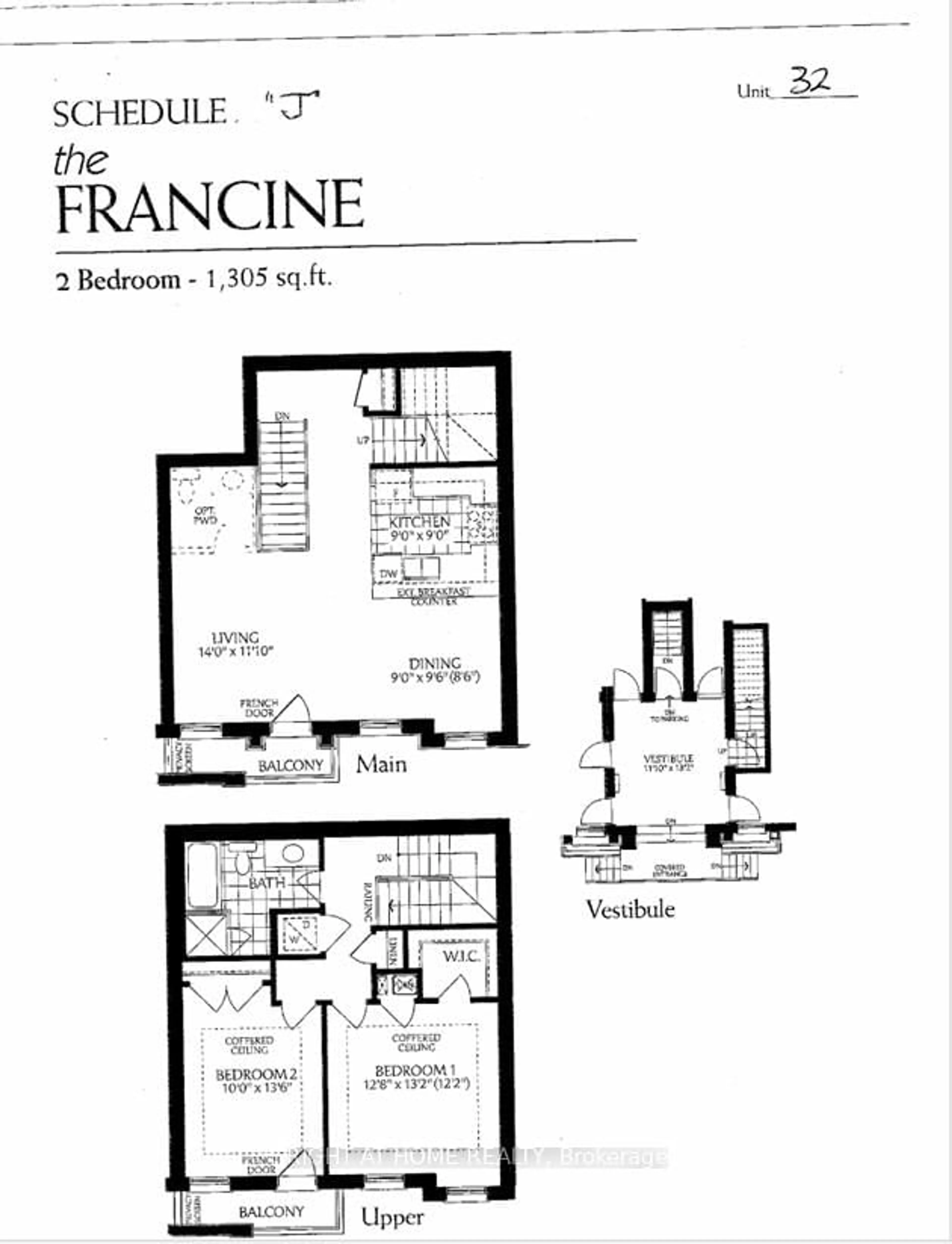Floor plan for 81 Armdale Rd #32, Mississauga Ontario L4Z 0A6