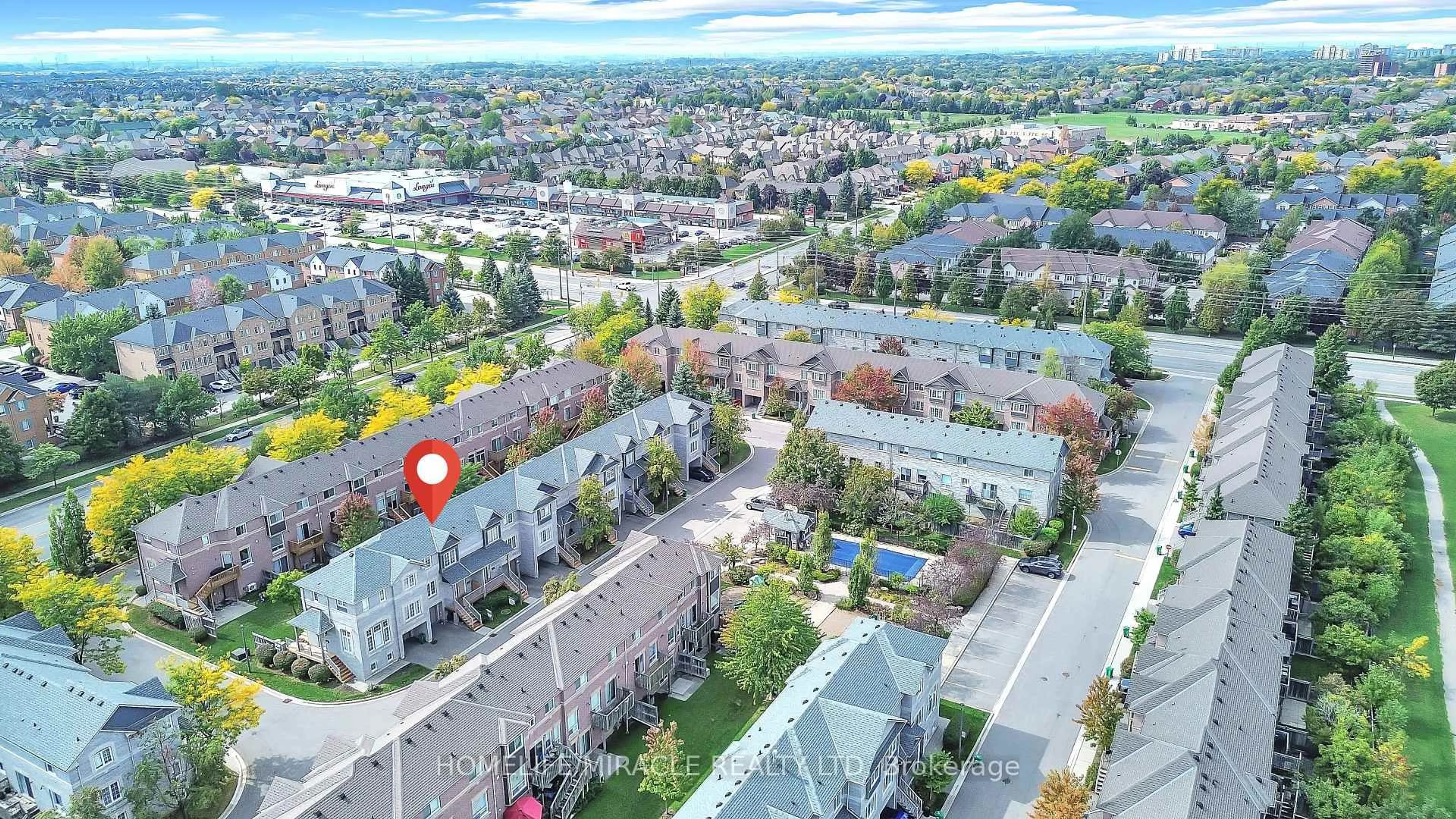 A pic from outside/outdoor area/front of a property/back of a property/a pic from drone, city buildings view from balcony for 5535 Glen Erin Dr #75, Mississauga Ontario L5M 6H1