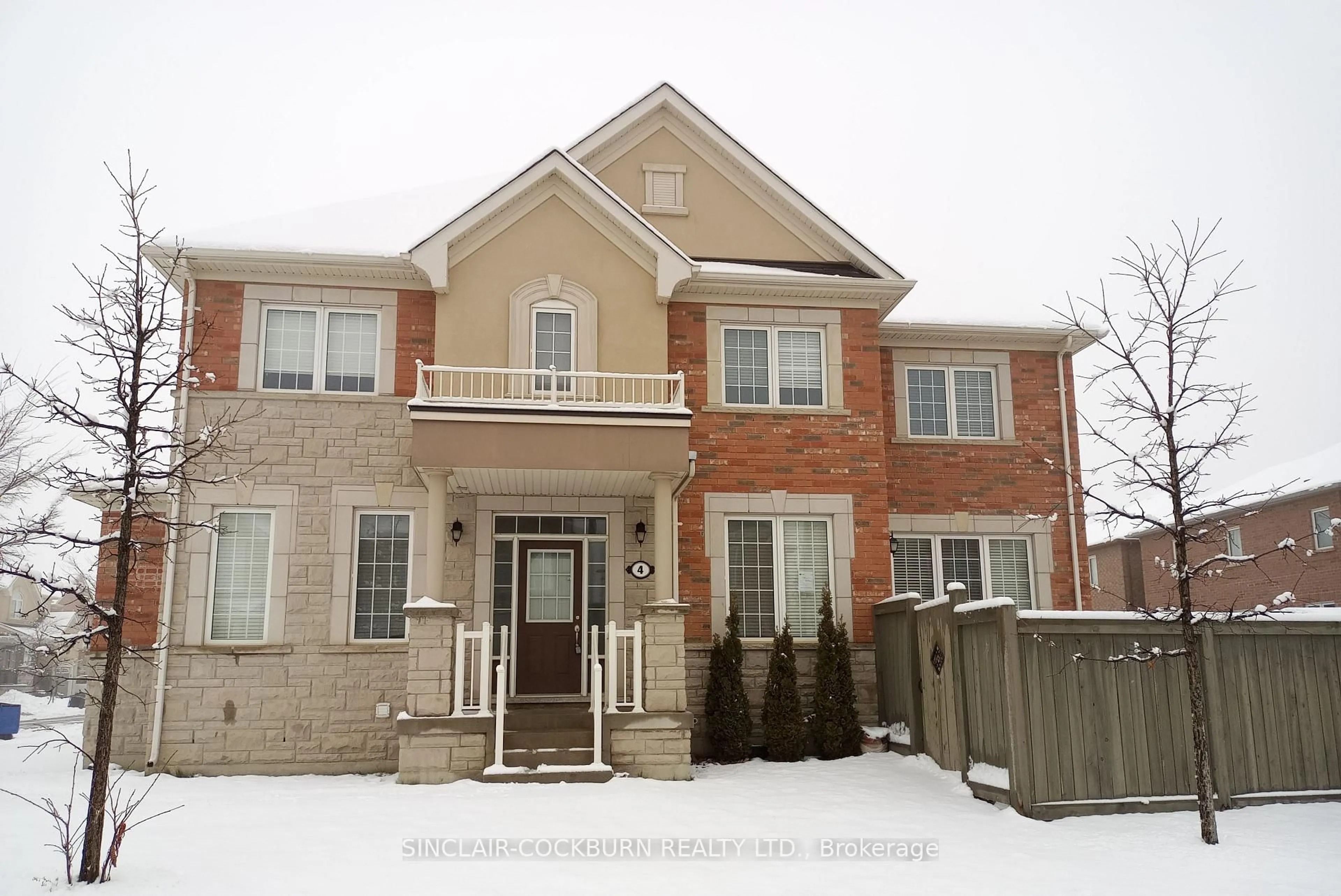 Home with brick exterior material, street for 4 Redfern St, Brampton Ontario L7A 4T7