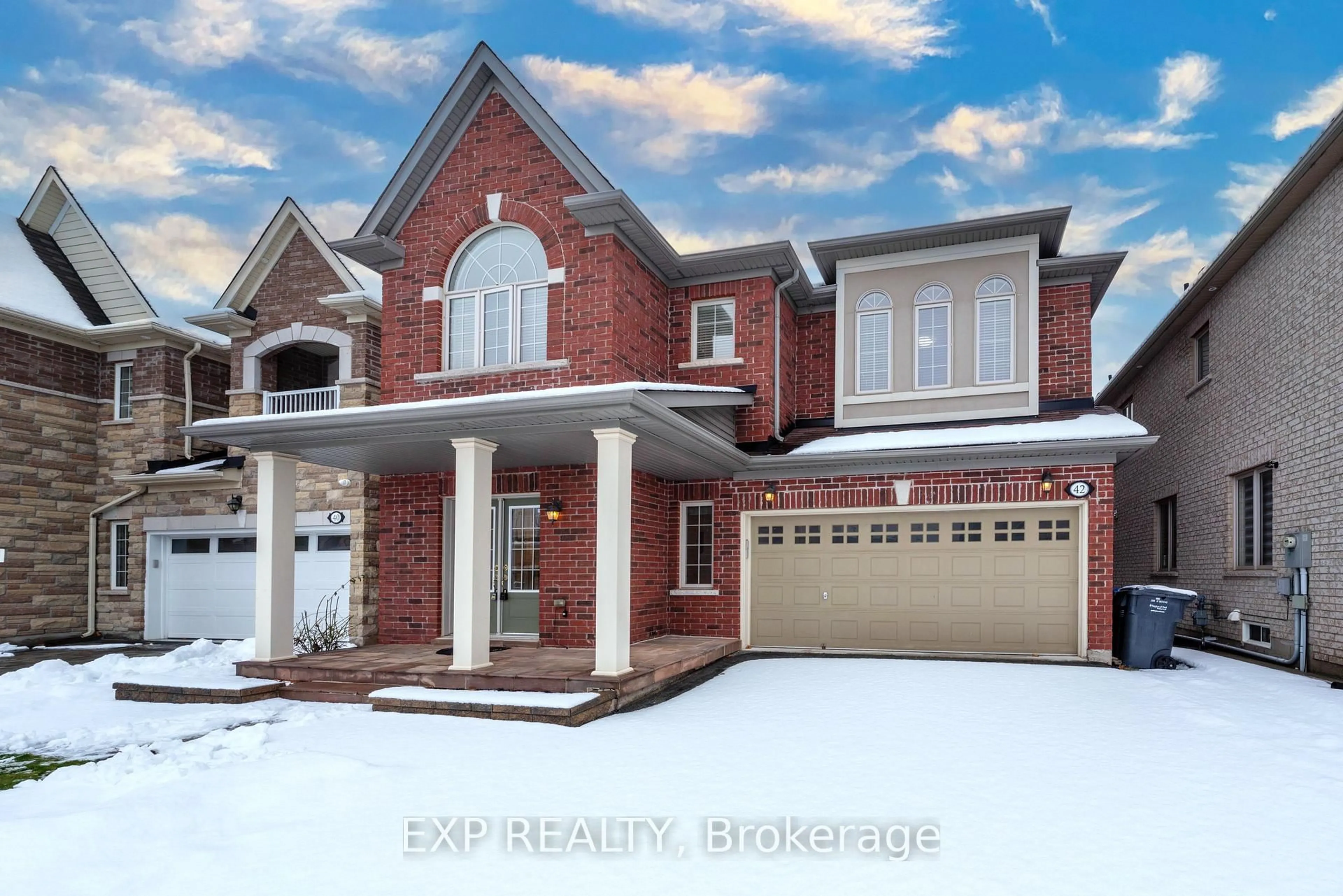 Home with brick exterior material, street for 42 Arrowpoint Dr, Brampton Ontario L6Y 0Y8