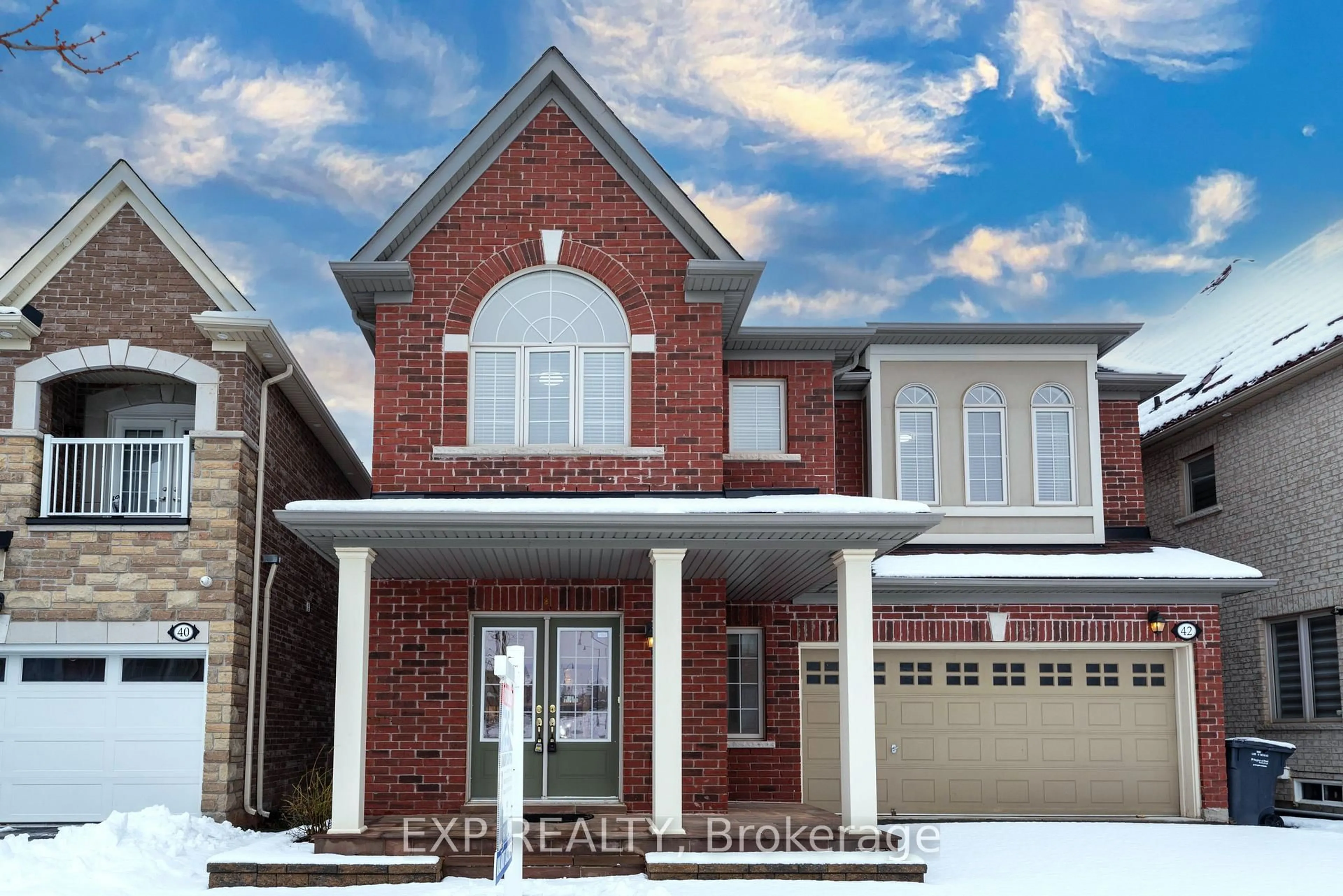 Home with brick exterior material, street for 42 Arrowpoint Dr, Brampton Ontario L6Y 0Y8