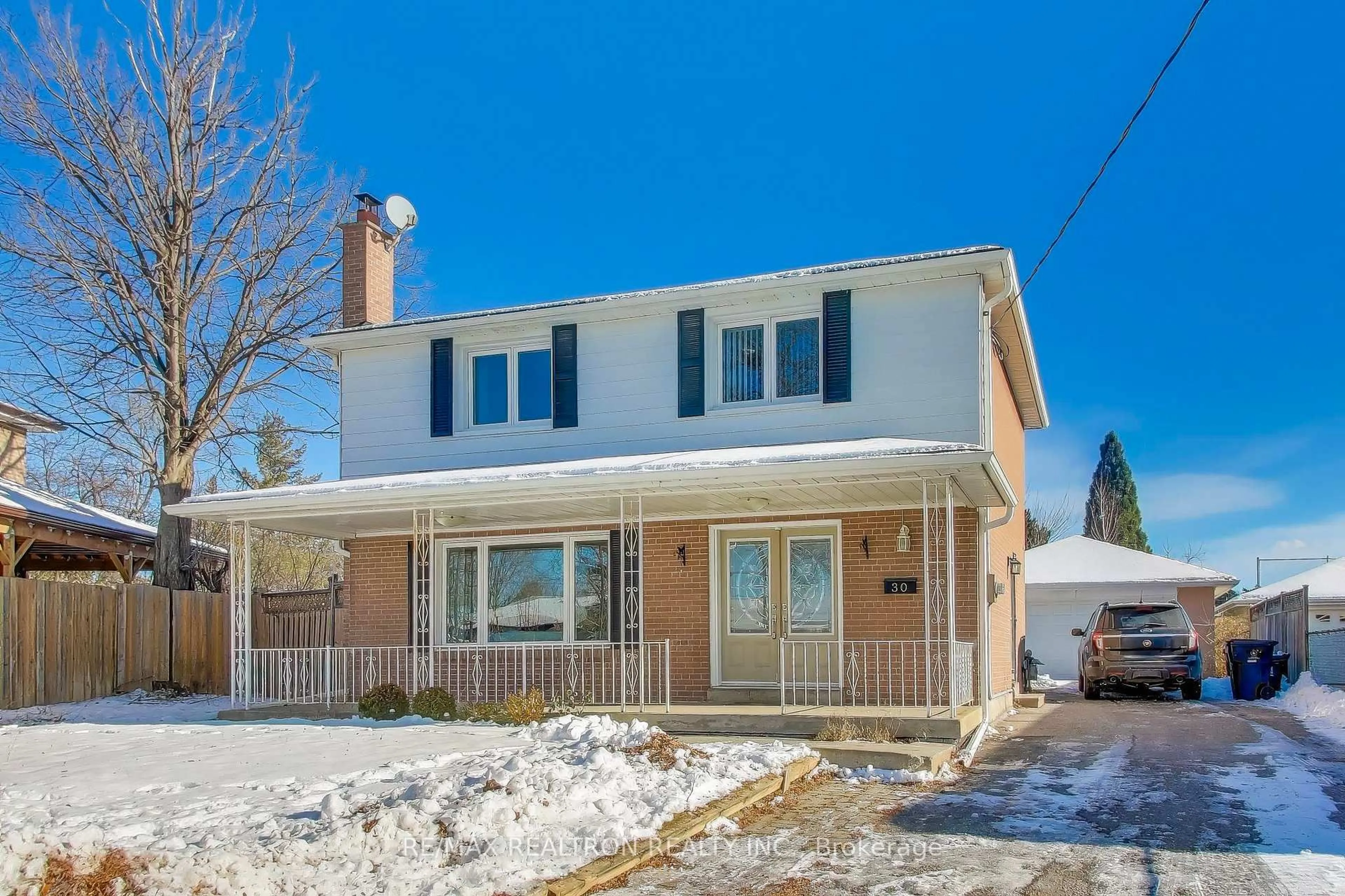 Home with brick exterior material, street for 30 Bloomington Cres, Toronto Ontario M3N 1R1