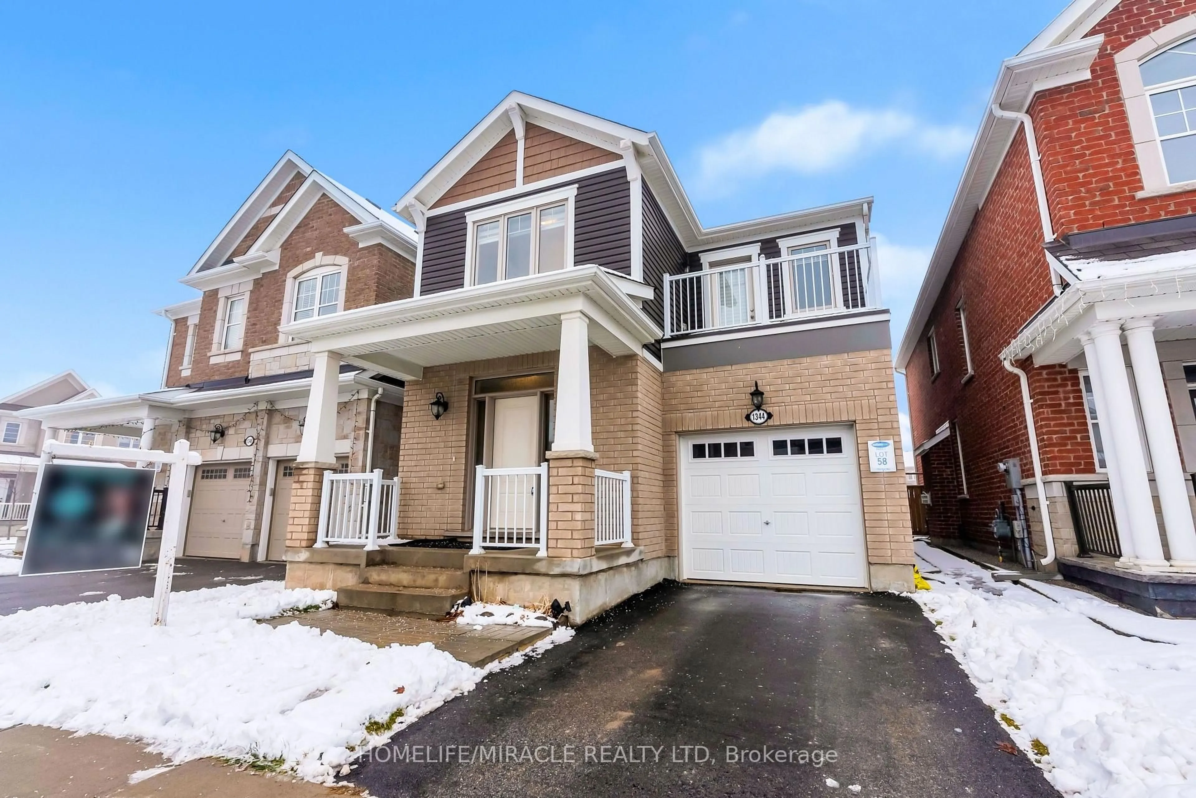 Home with brick exterior material, street for 1344 ROSE Way, Milton Ontario L9E 1M5
