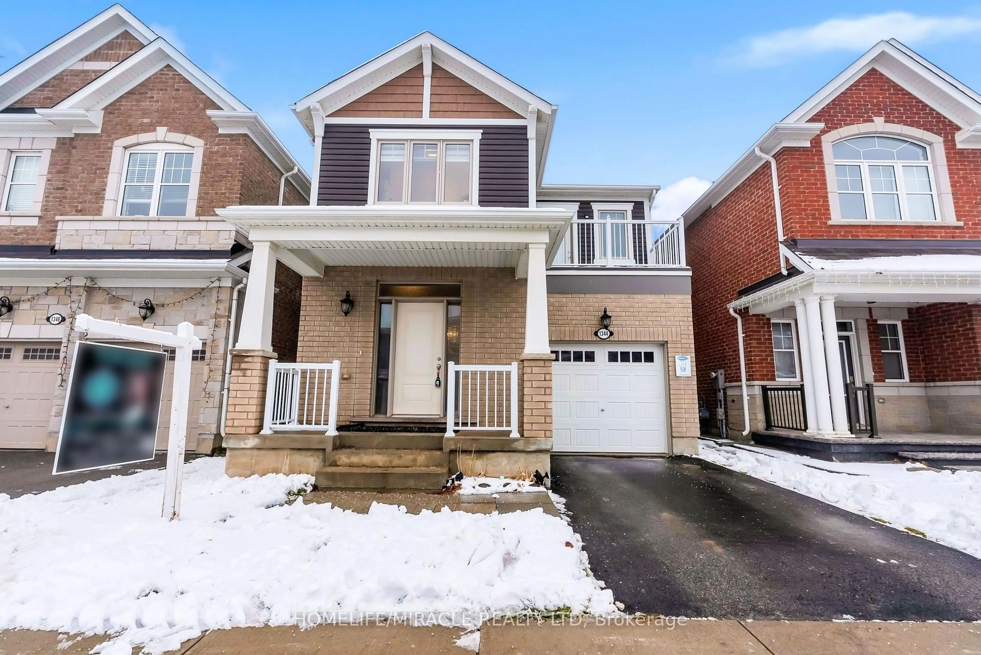 Home with brick exterior material, street for 1344 ROSE Way, Milton Ontario L9E 1M5