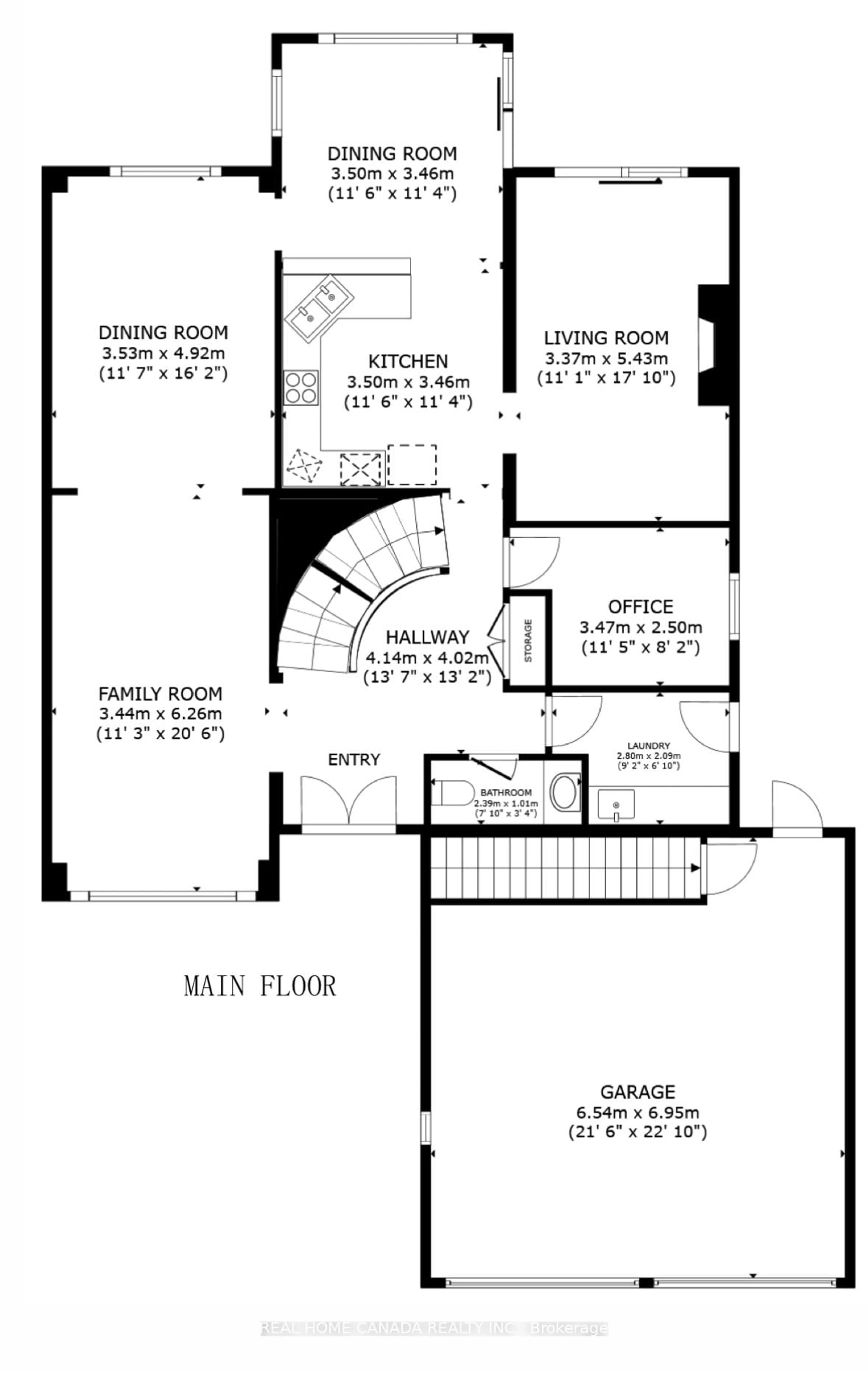 Floor plan for 1690 Carrington Rd, Mississauga Ontario L5M 2K2