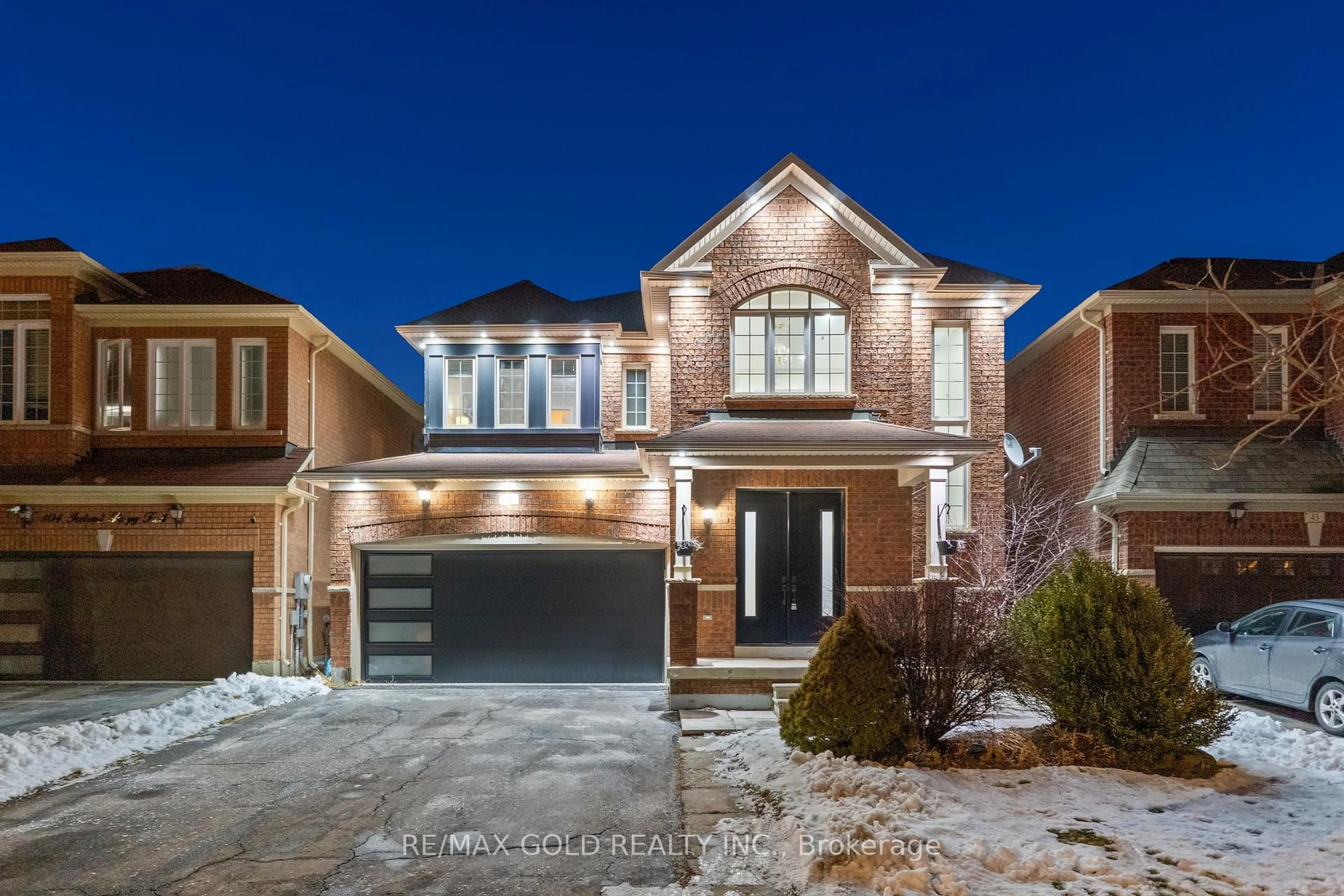 Home with brick exterior material, street for 45 Delphinium Way, Brampton Ontario L7A 0N3