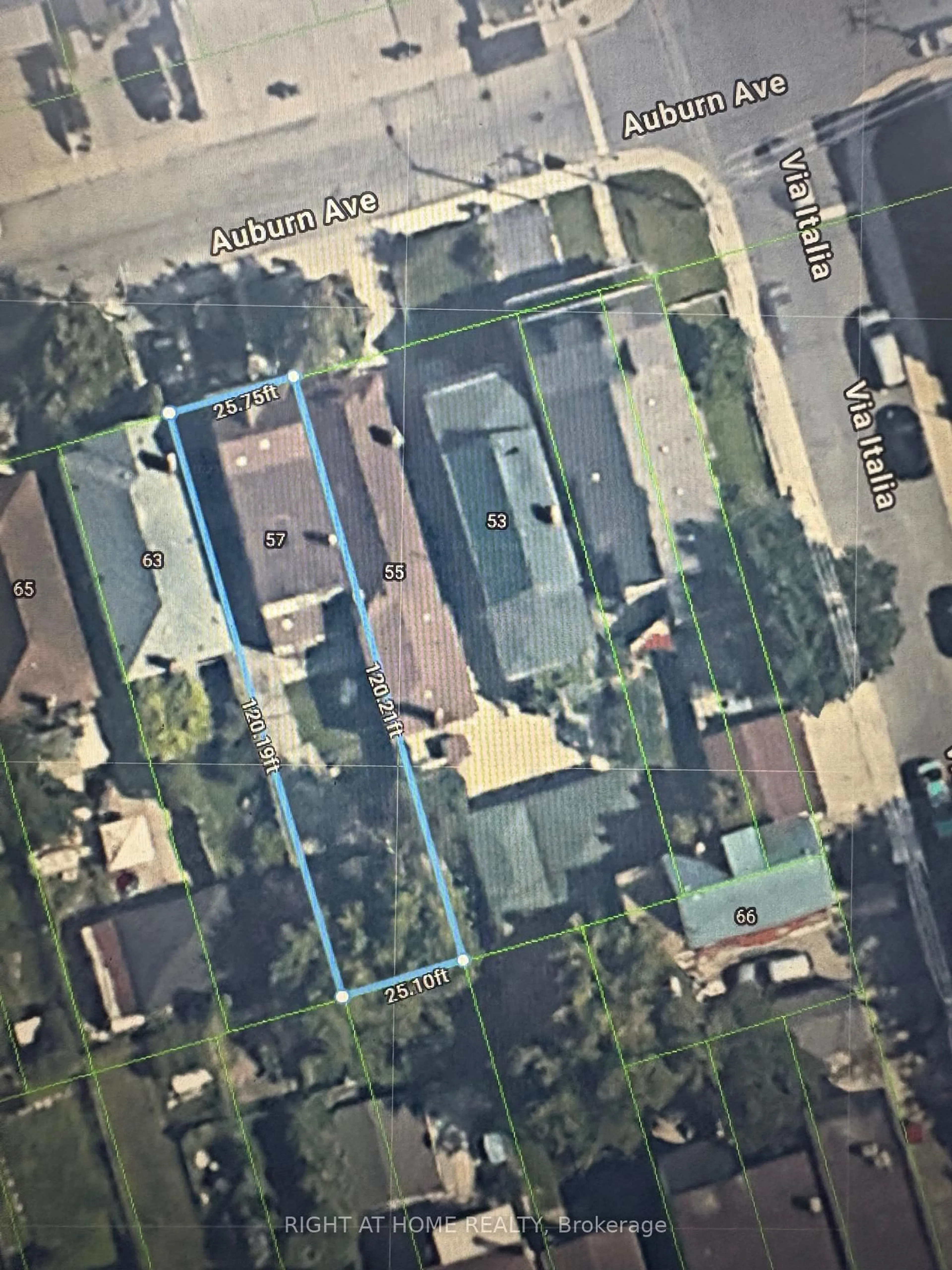 A pic from outside/outdoor area/front of a property/back of a property/a pic from drone, street for 57 Auburn Ave, Toronto Ontario M6H 2L8