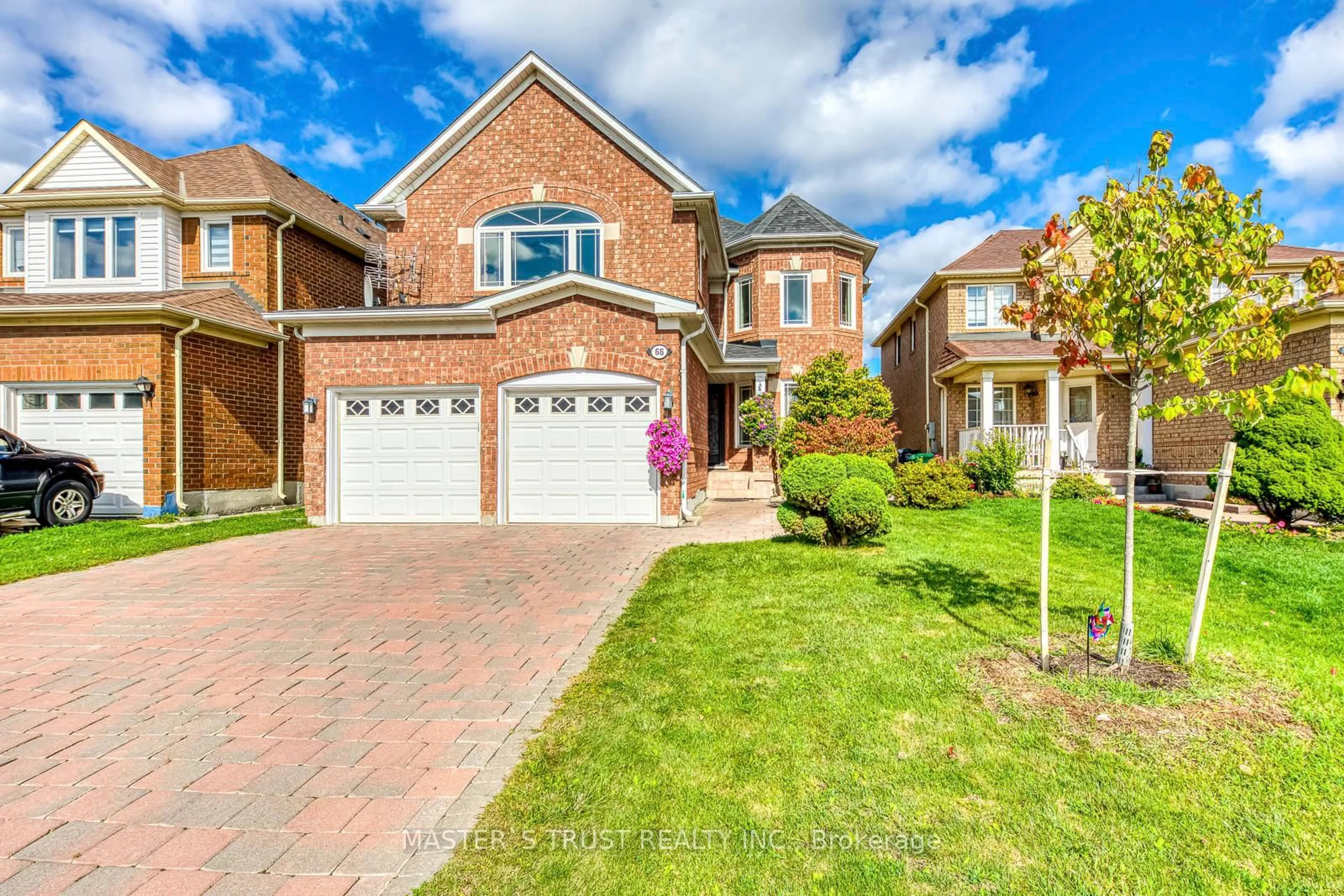 Home with brick exterior material, street for 66 Snow Leopard Crt, Brampton Ontario L6R 2L7