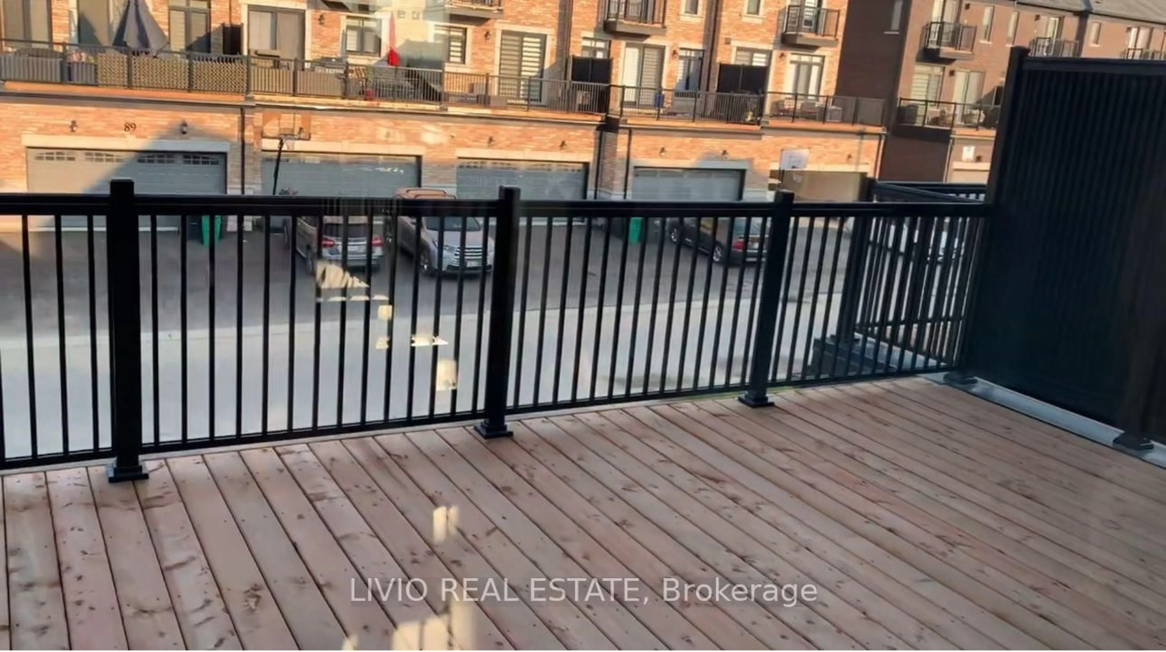 Balcony in the apartment, city buildings view from balcony for 414 Tim Manley Ave, Caledon Ontario L7C 4M1