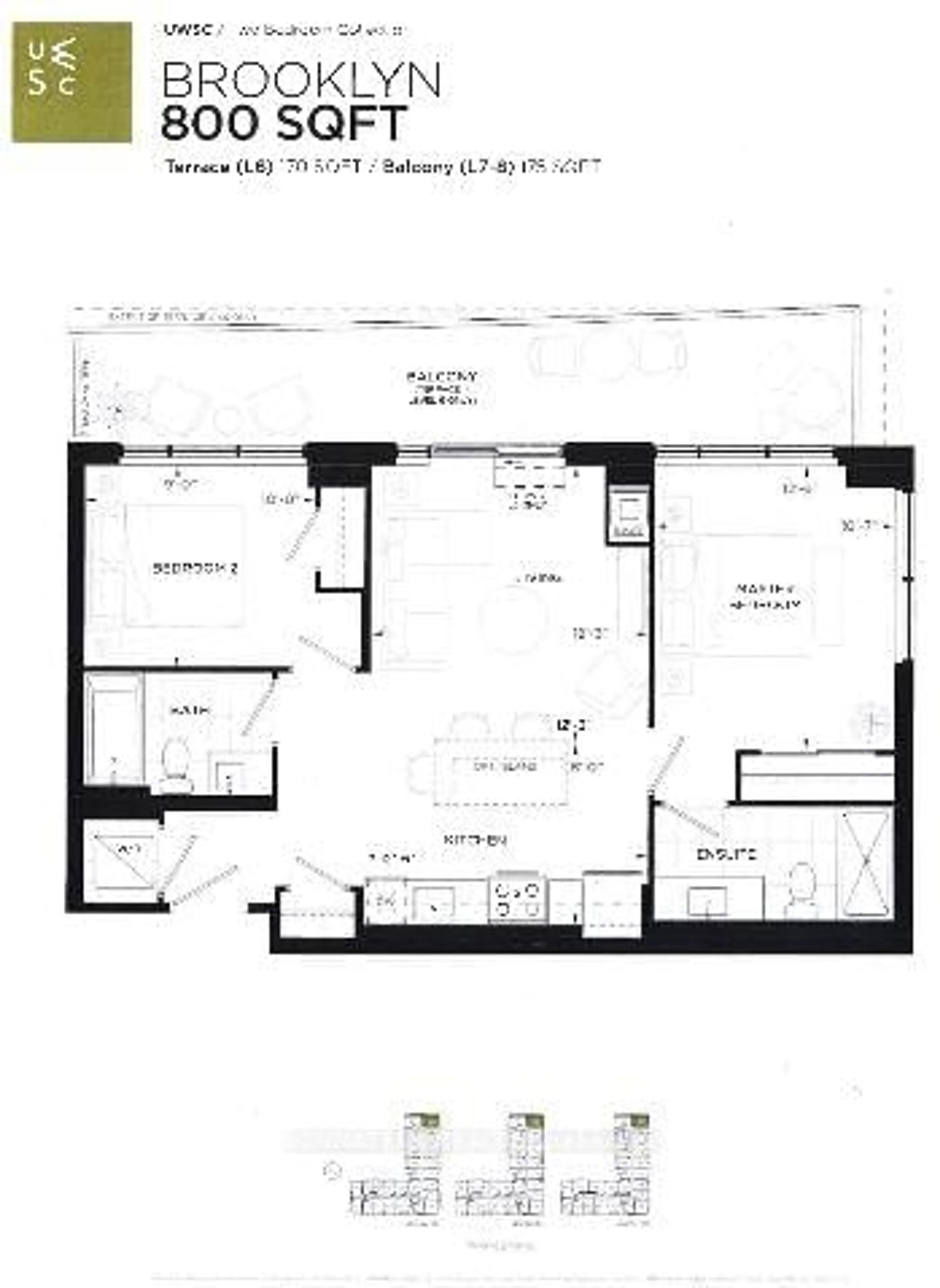 Floor plan for 3200 William Coltson Ave #408, Oakville Ontario L6H 7W6