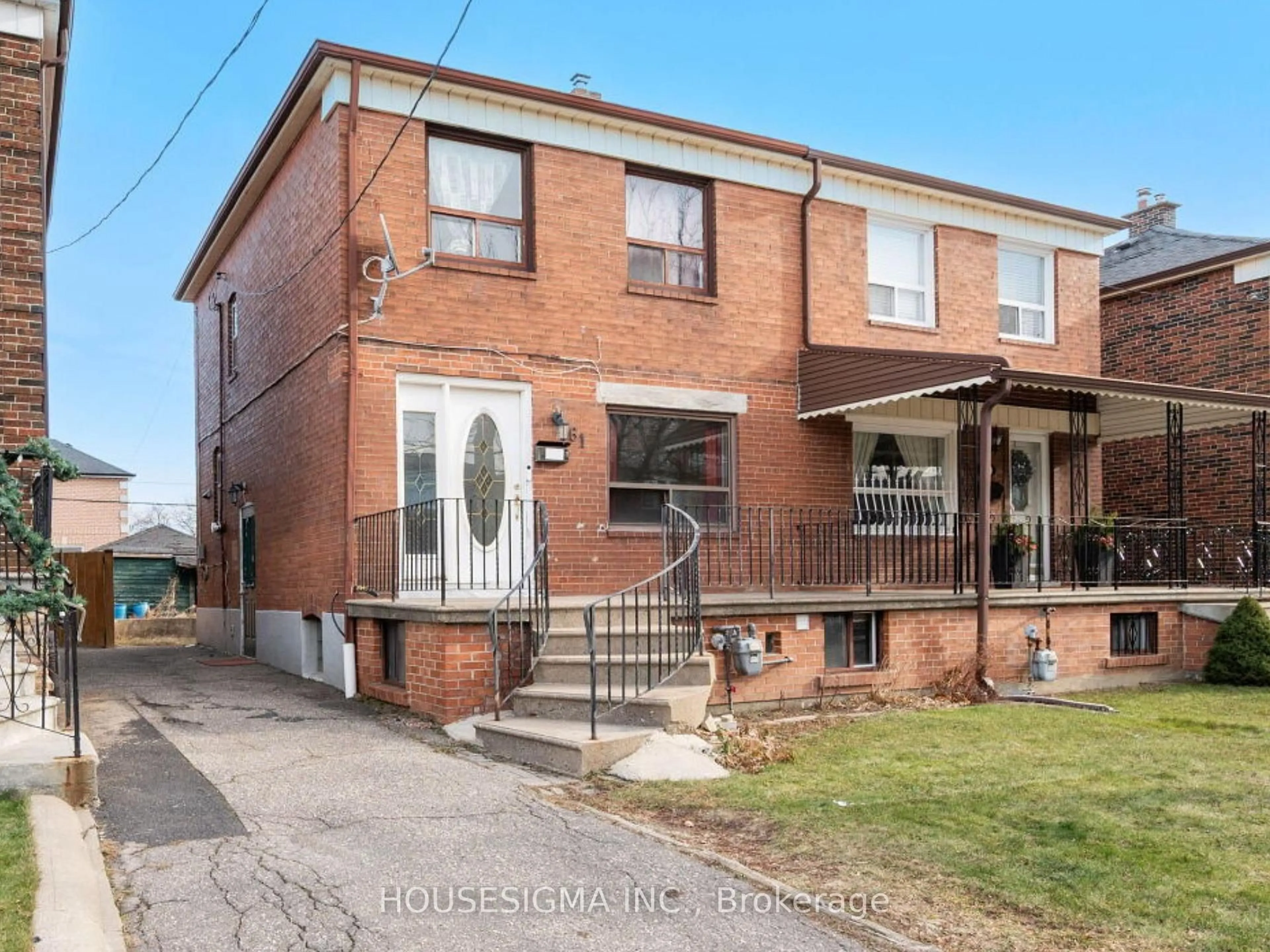 Home with brick exterior material, street for 61 Primrose Ave, Toronto Ontario M6H 3V2