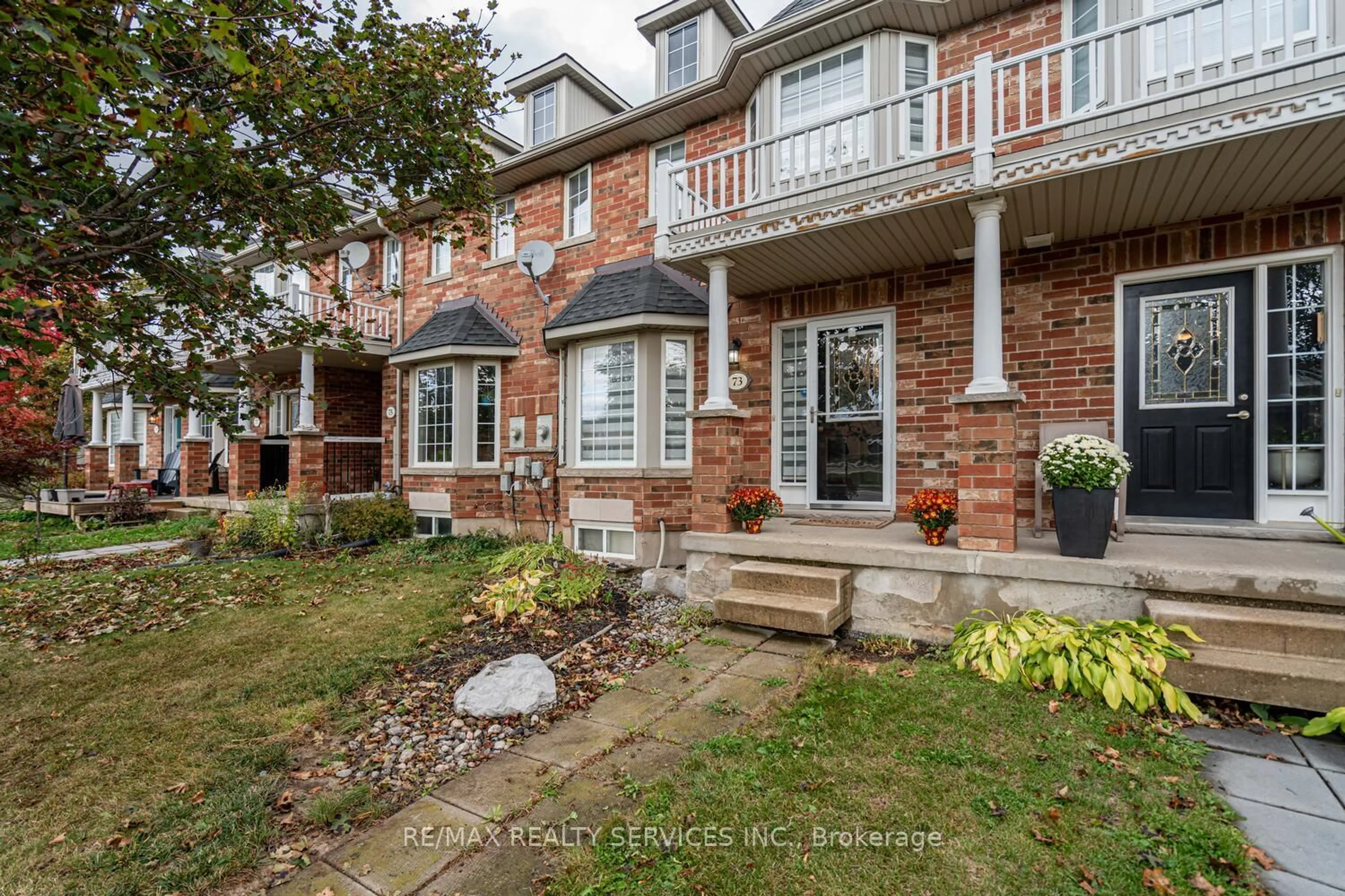 Home with brick exterior material, street for 73 Montgomery Blvd, Orangeville Ontario L9W 5H6