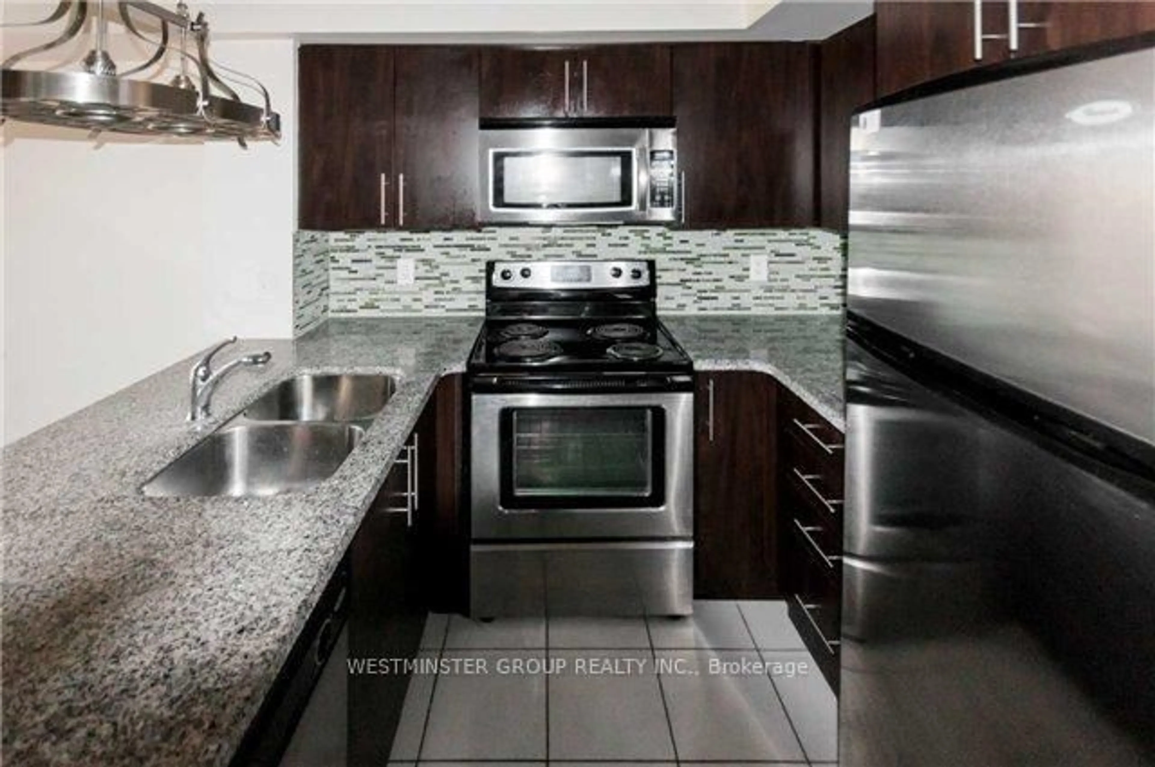 Standard kitchen, ceramic/tile floor for 1070 Sheppard Ave #701, Toronto Ontario M3J 0G8
