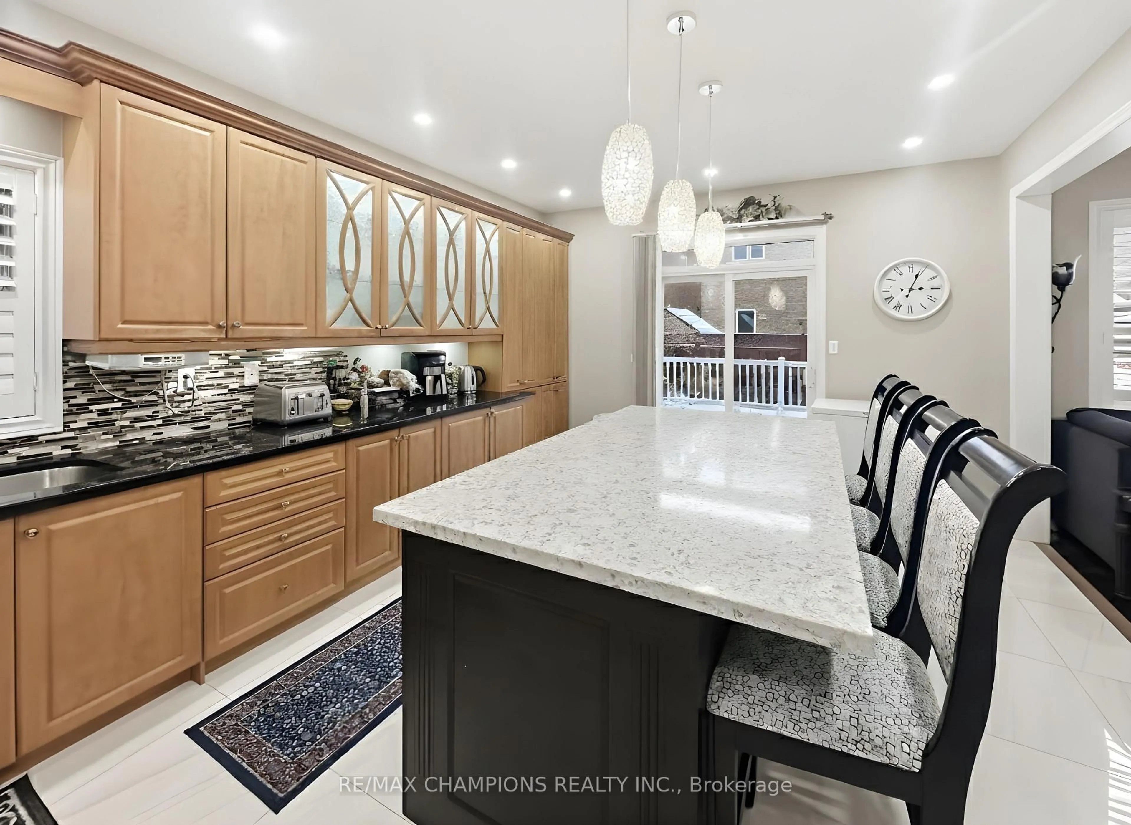 Contemporary kitchen, ceramic/tile floor for 28 Blazing Star Dr, Brampton Ontario L6R 3E7