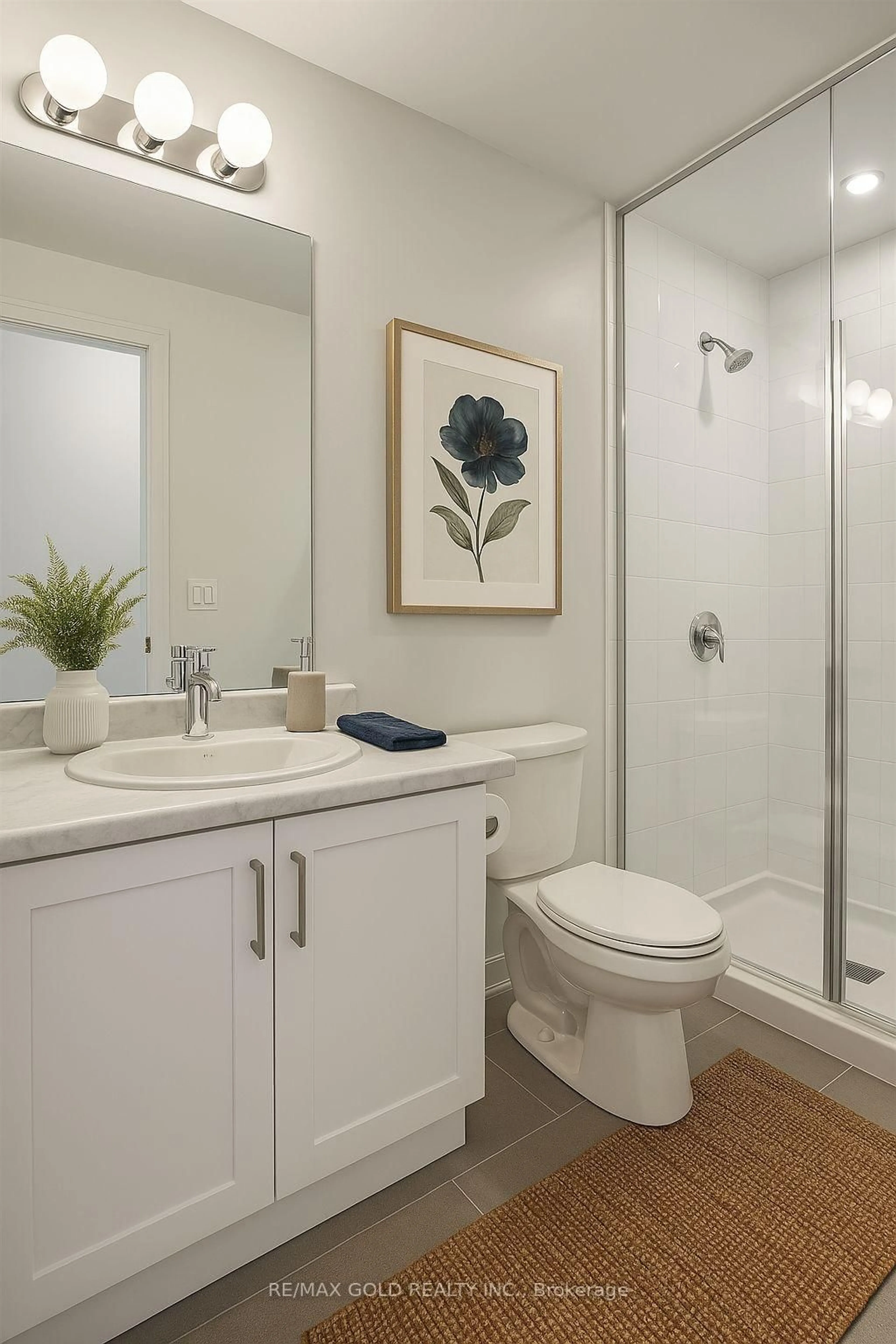 Standard bathroom, ceramic/tile floor for 58 sky harbour Dr #307, Brampton Ontario L6Y 6J1