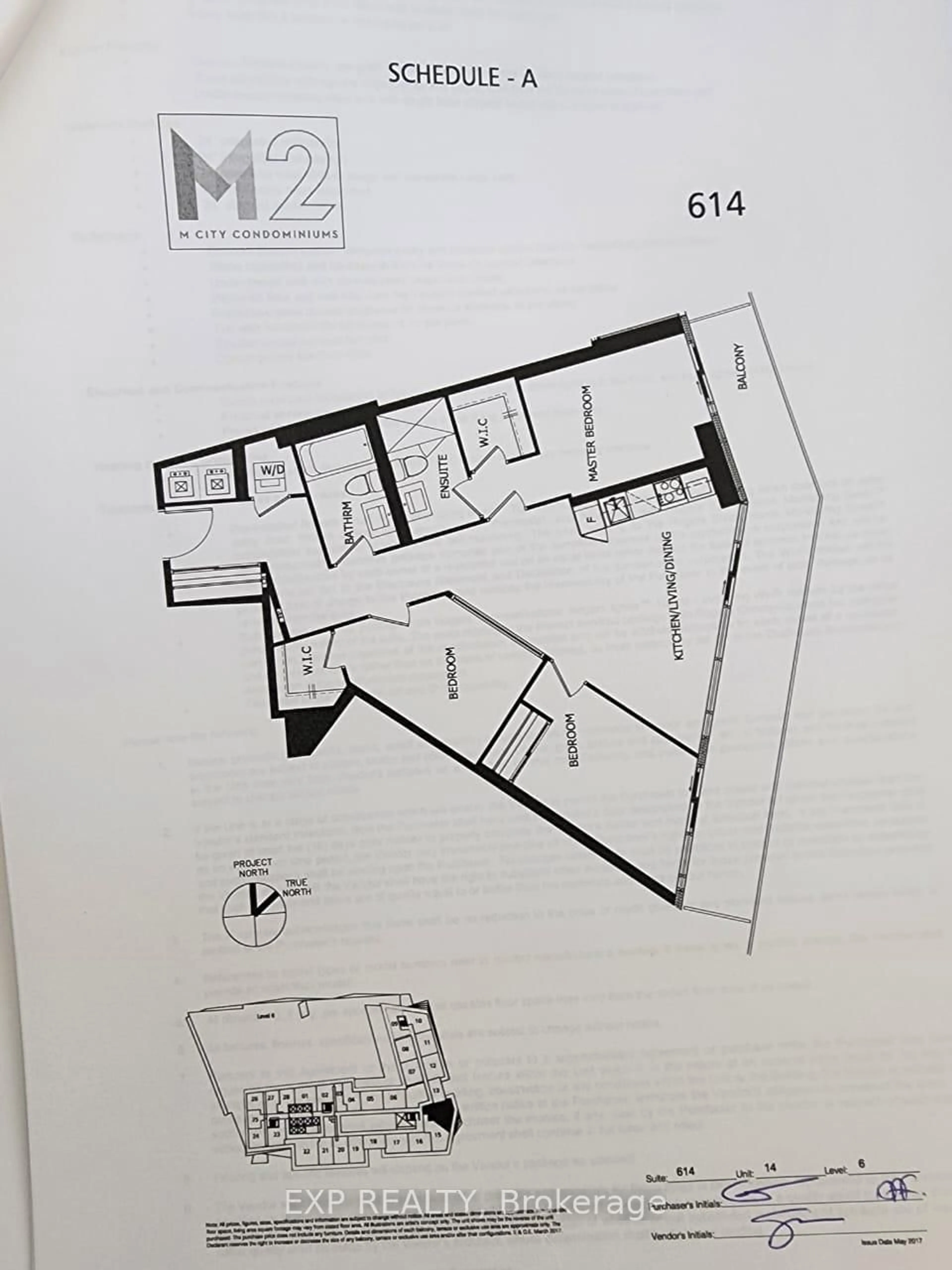 Floor plan for 3883 Quartz Rd #614, Mississauga Ontario L5B 0M4