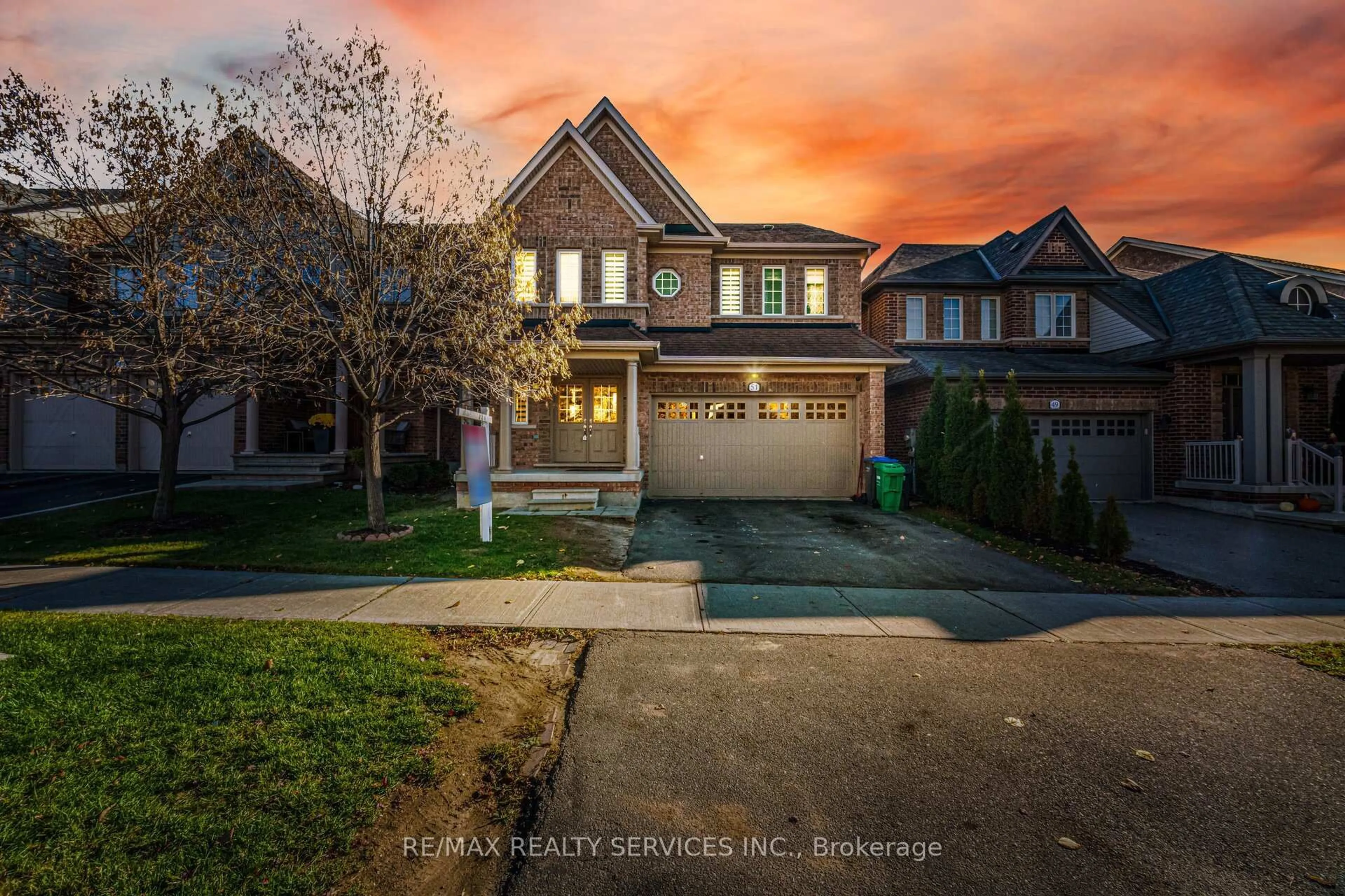 Home with brick exterior material, street for 51 Larson Peak Rd, Caledon Ontario L7C 3P3