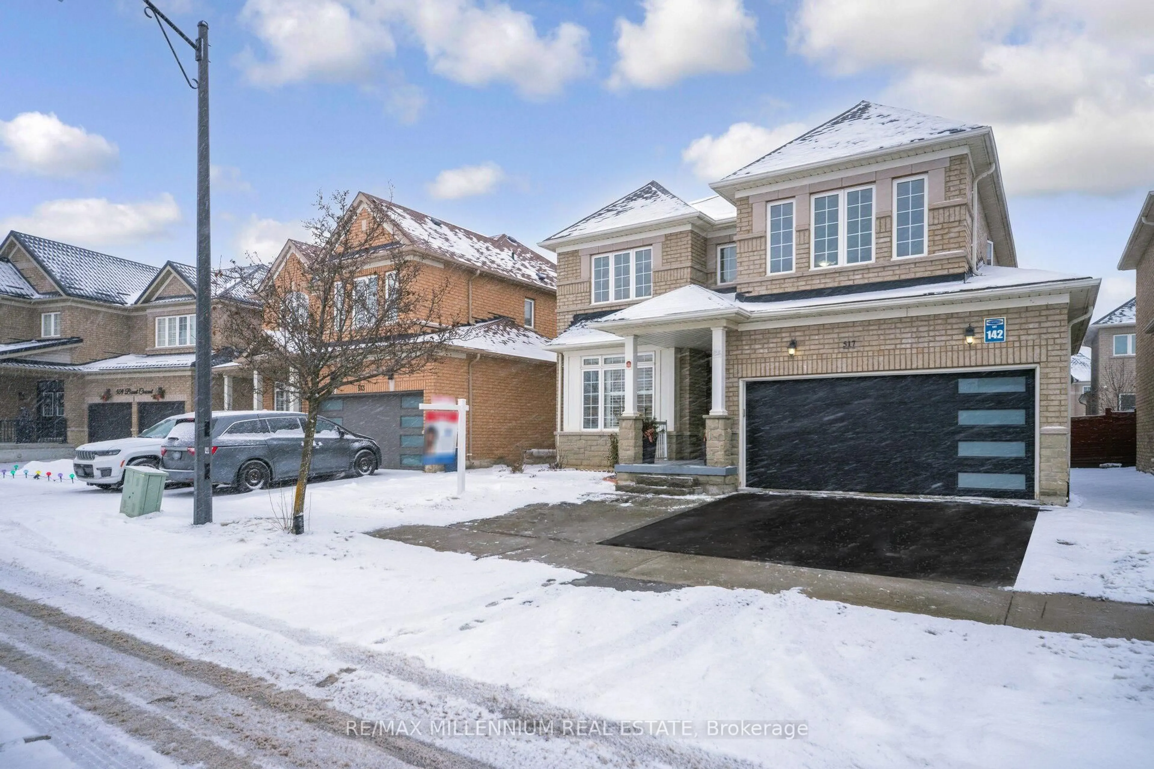 Home with brick exterior material, street for 517 Bussel Cres, Milton Ontario L9T 0W8