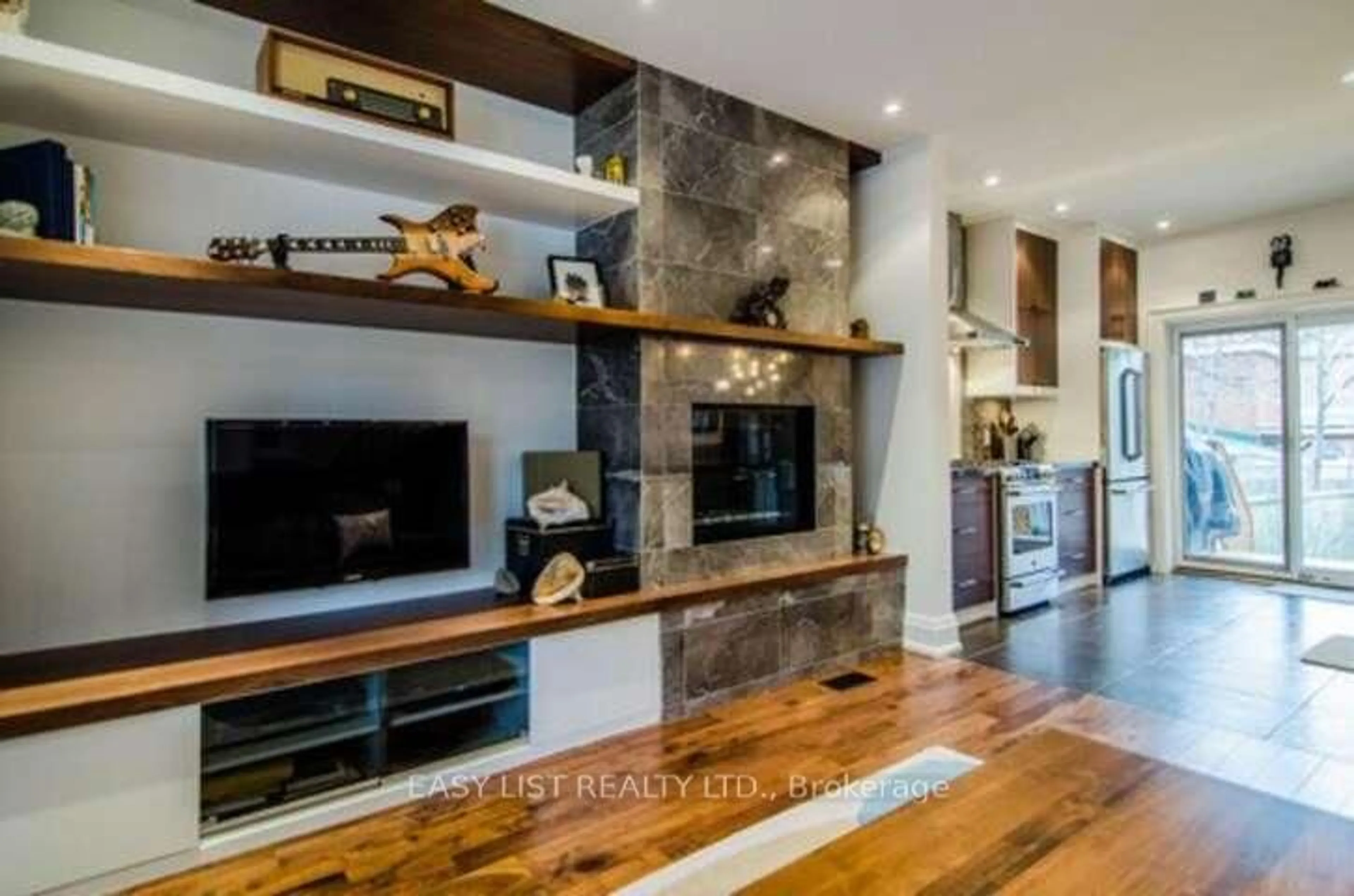 Contemporary kitchen, wood/laminate floor for 76 Dunn Ave, Toronto Ontario M6K 2R6