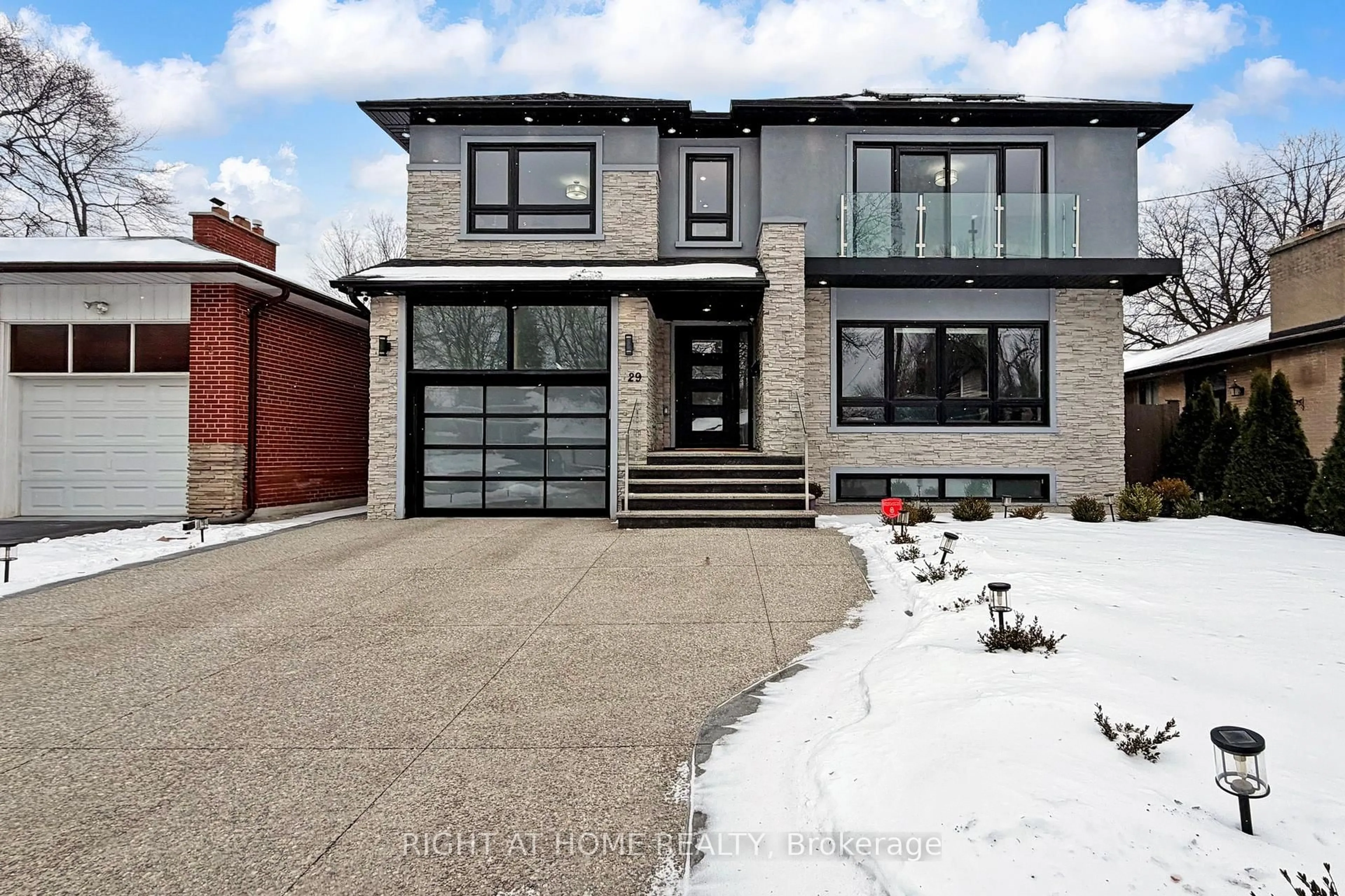 Home with brick exterior material, street for 129 Meadowbank Rd, Toronto Ontario M9B 5E2