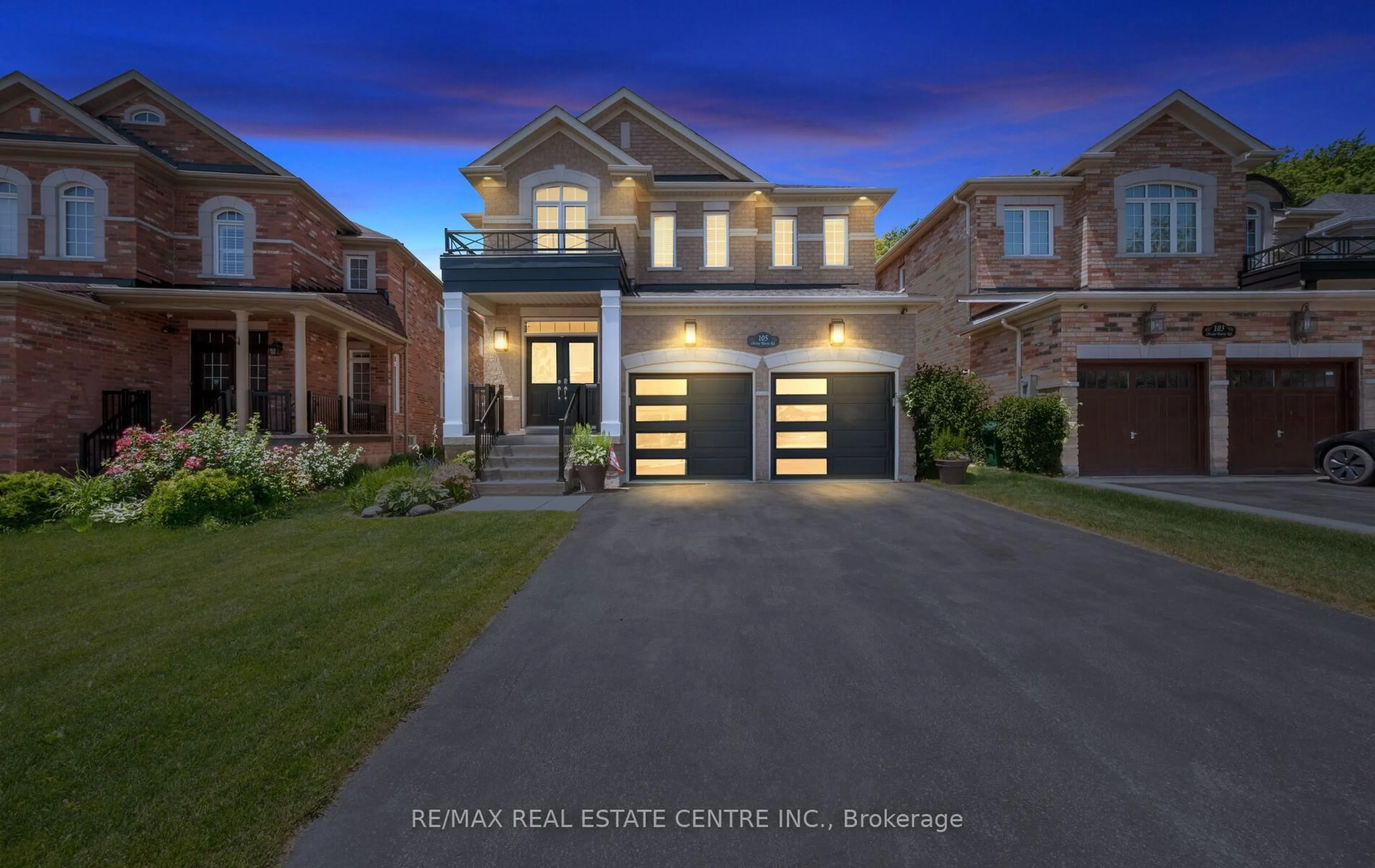 Home with brick exterior material, street for 105 Olivia Marie Rd, Brampton Ontario L6Y 0N1