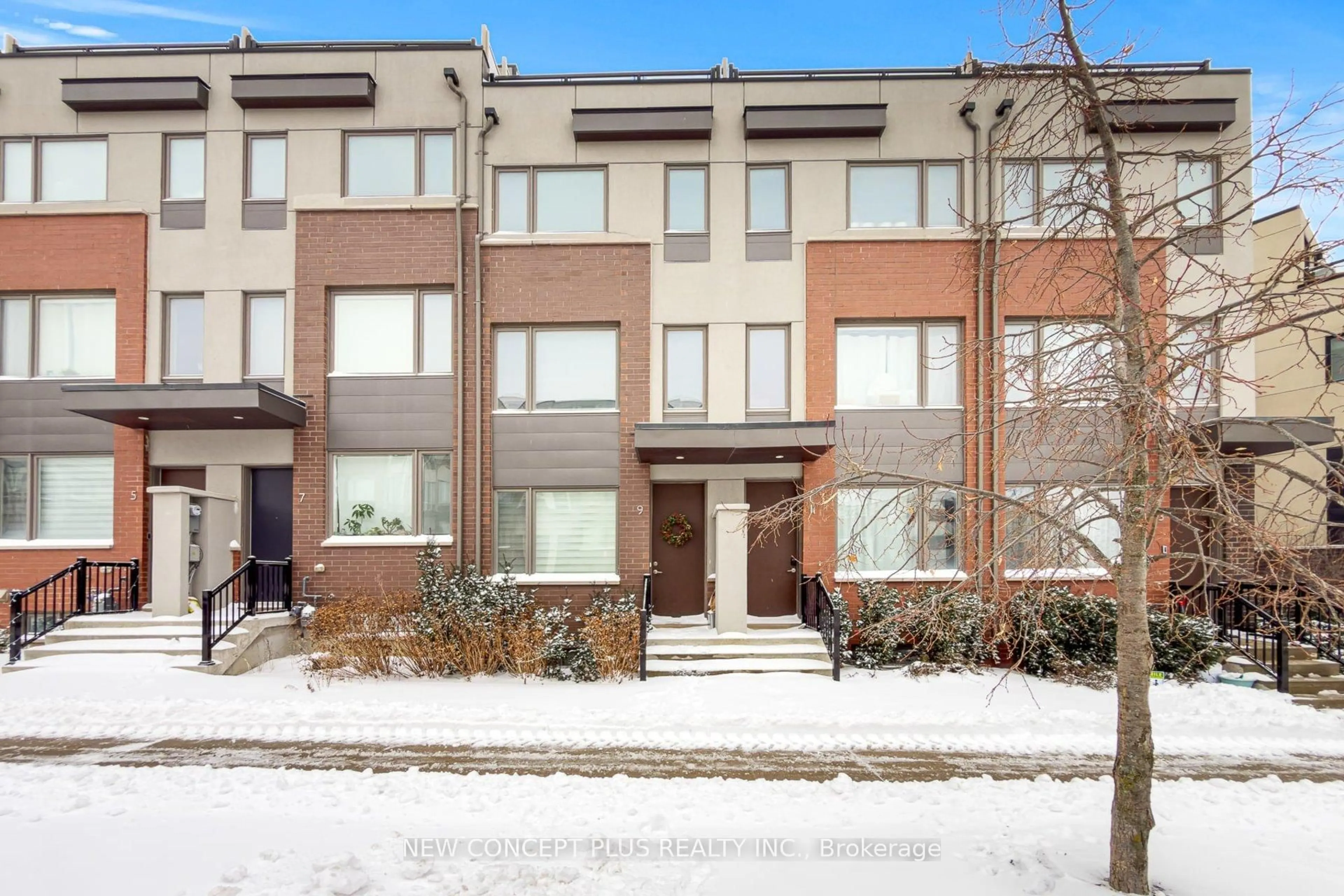 Home with brick exterior material, street for 9 Thomas Mulholland Dr, Toronto Ontario M3K 0C1