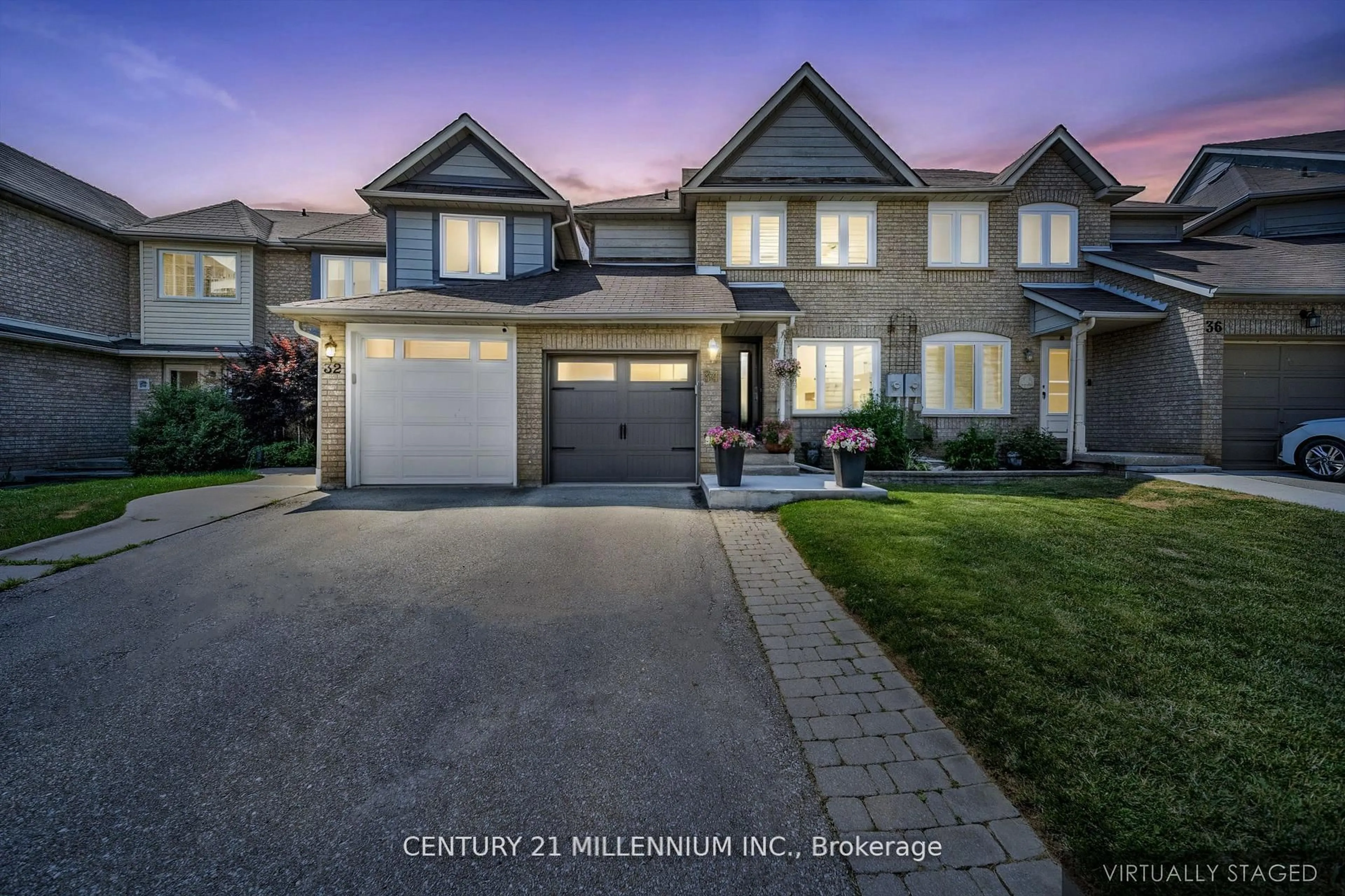 A pic from outside/outdoor area/front of a property/back of a property/a pic from drone, street for 34 Gardenia Way, Caledon Ontario L7C 1B2