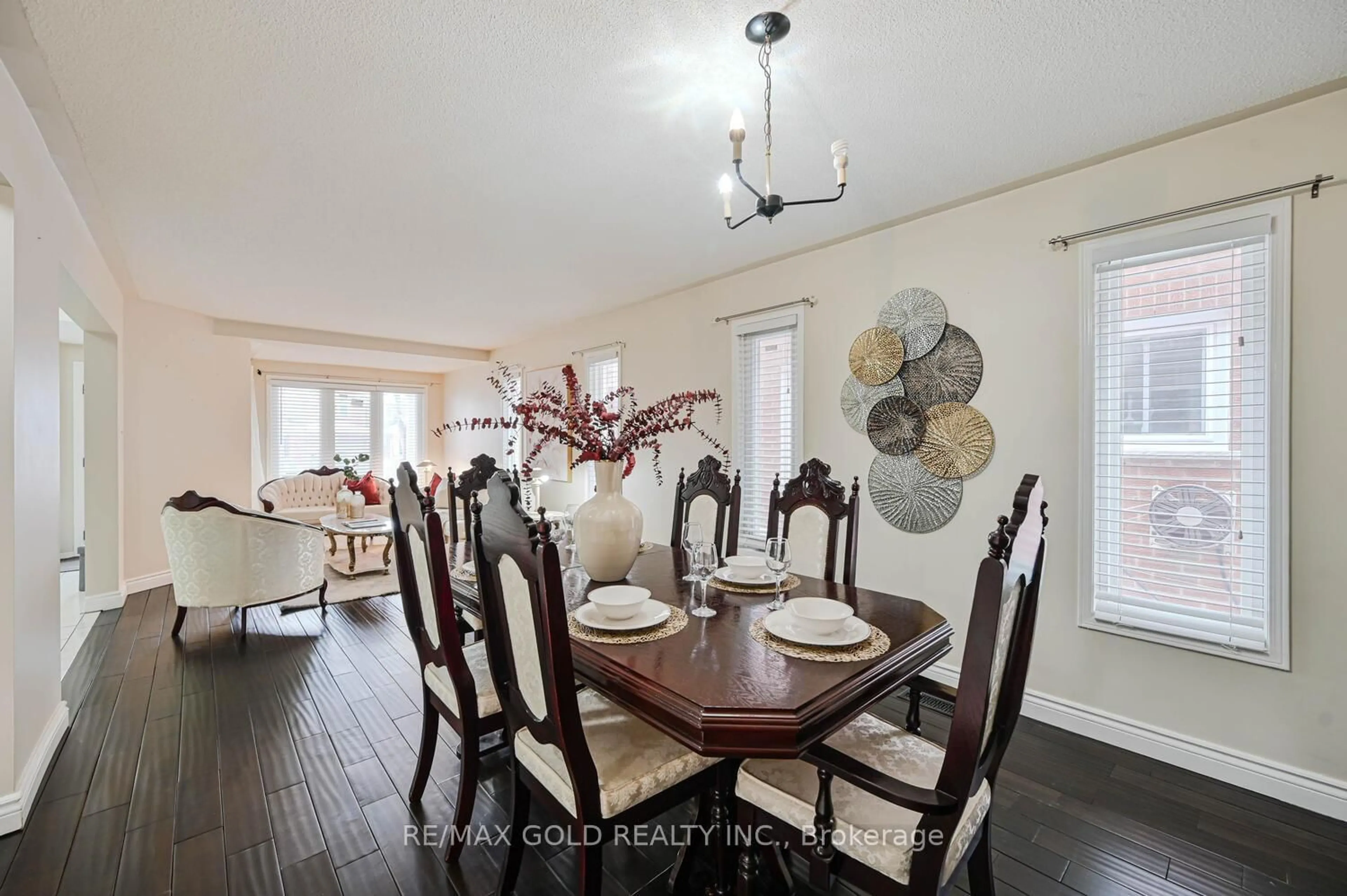 Dining room, wood/laminate floor for 30 Foxtail Rd, Brampton Ontario L6R 1E2