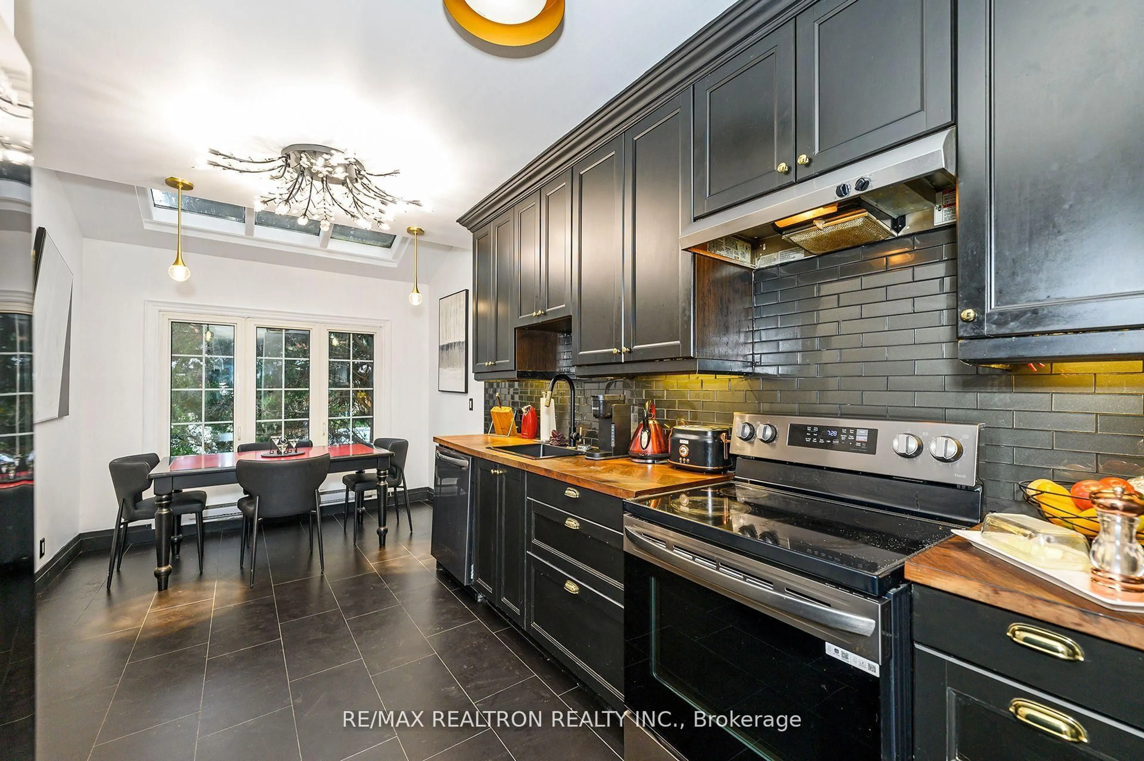 Contemporary kitchen, ceramic/tile floor for 24 Marion St, Toronto Ontario M6R 1E5