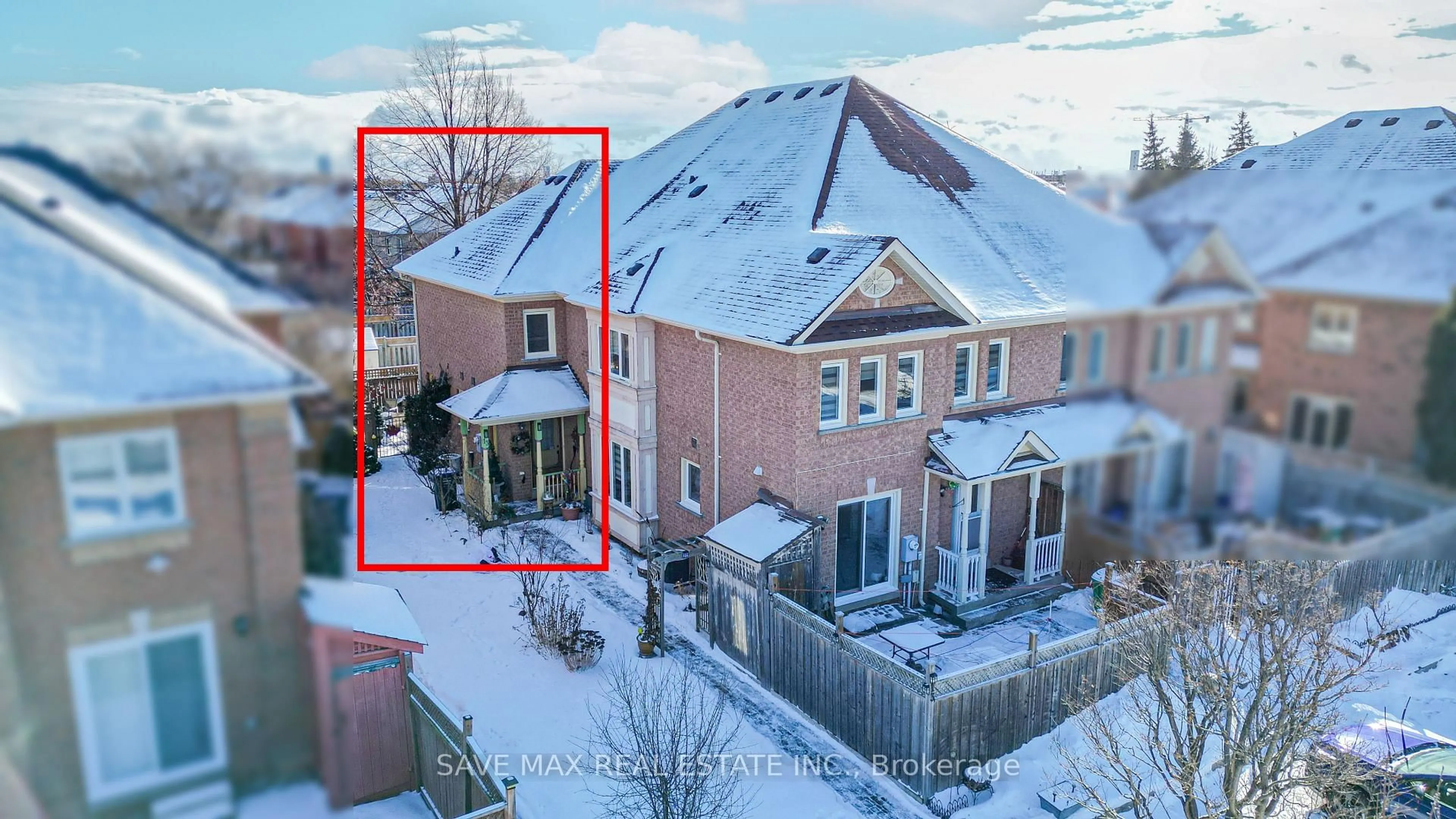 A pic from outside/outdoor area/front of a property/back of a property/a pic from drone, street for 13 Pressed Brick Dr, Brampton Ontario L6V 4K8