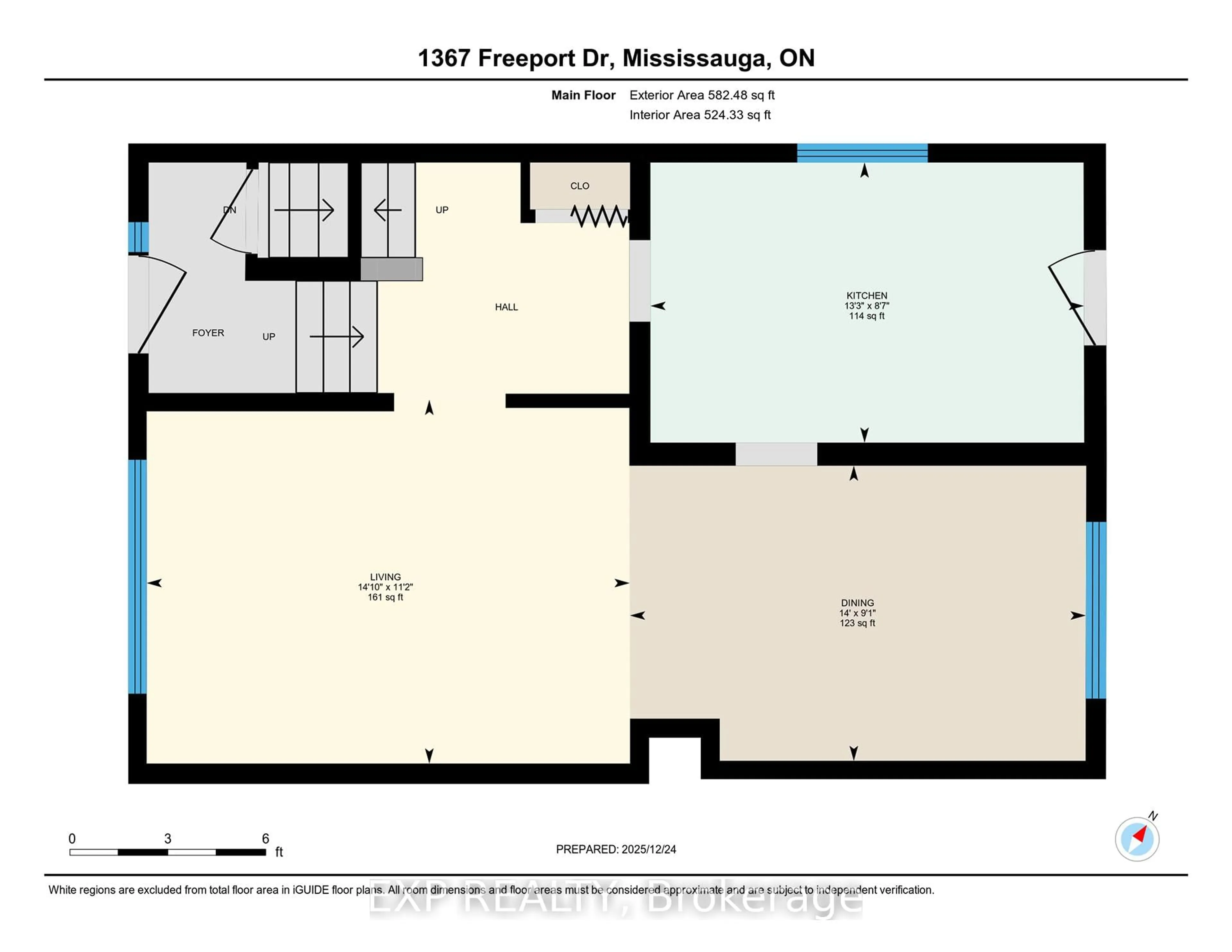 Floor plan for 1367 Freeport Dr, Mississauga Ontario L5C 1S5