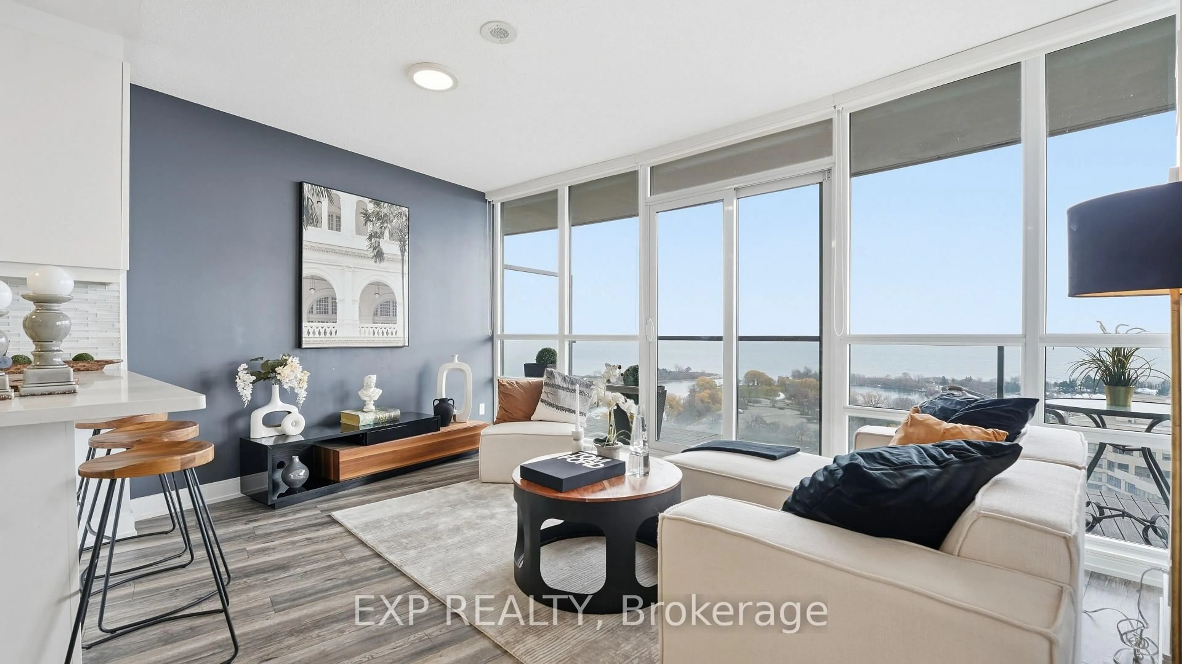 Living room with furniture, unknown for 2240 Lake Shore Blvd #1908, Toronto Ontario M8V 0B1