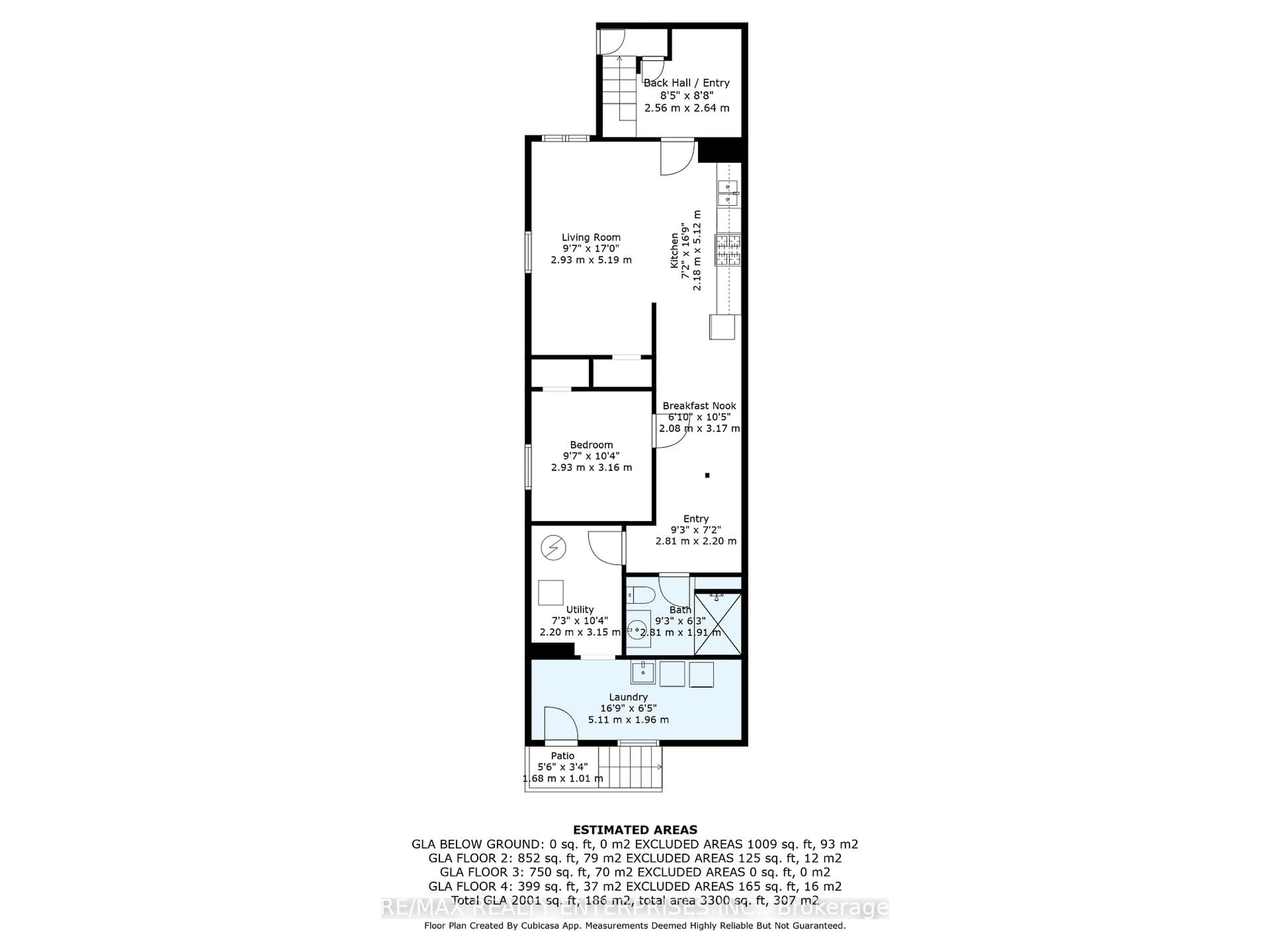 Floor plan for 914 Dovercourt Rd, Toronto Ontario M6H 2X5