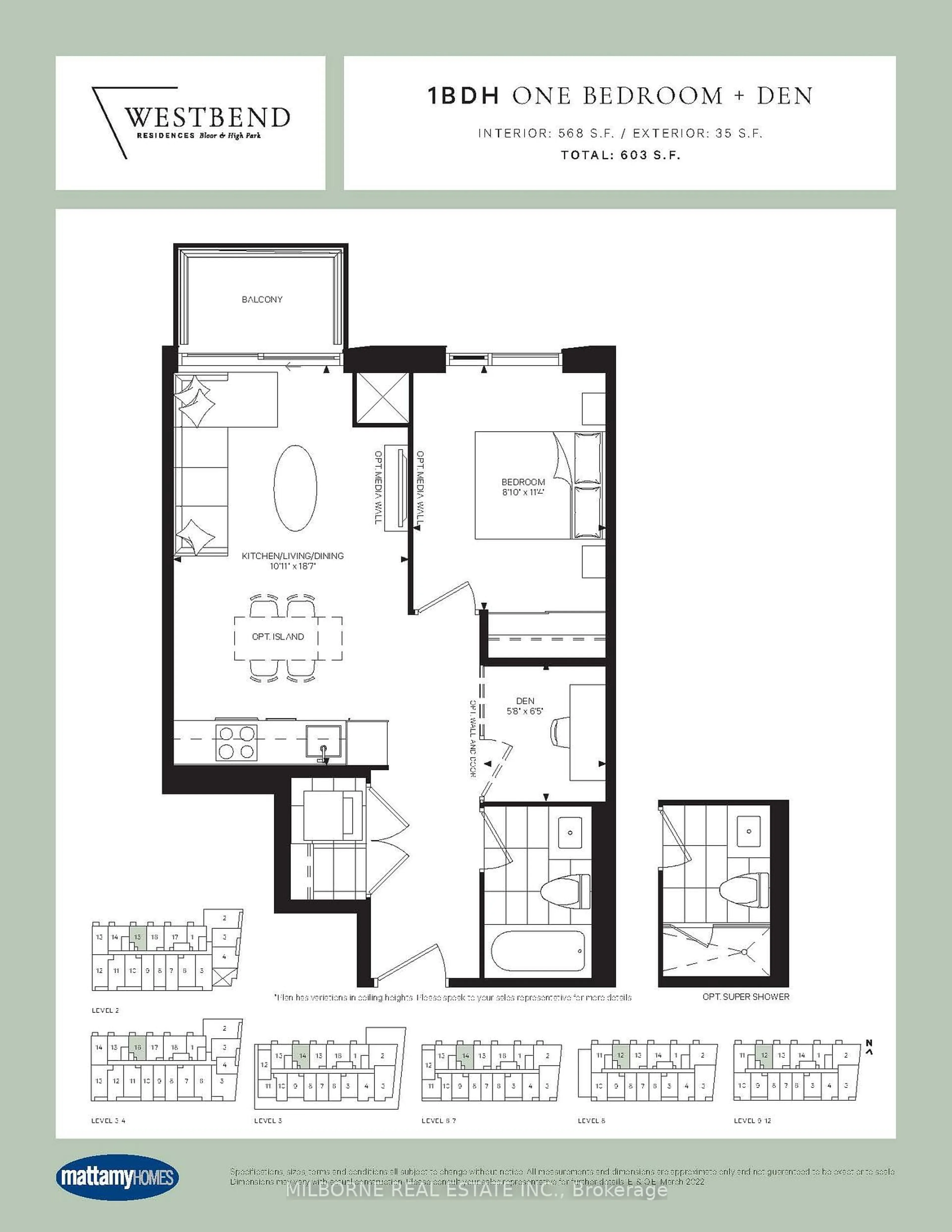 Floor plan for 1660 Bloor St #316, Toronto Ontario M6P 1A8