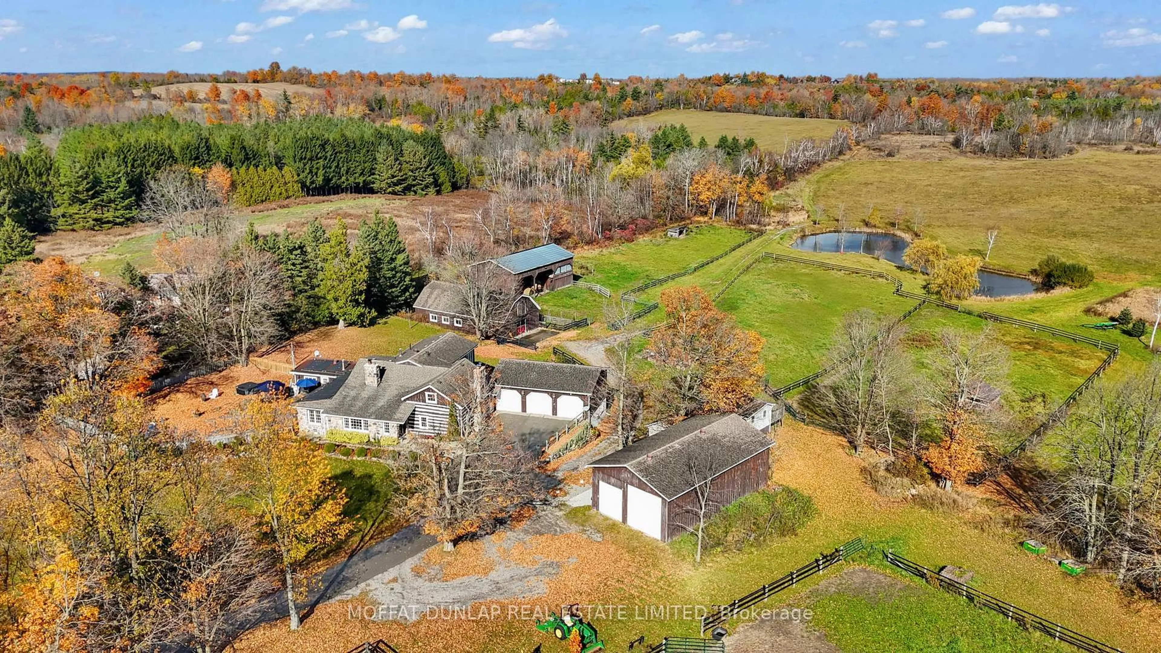 A pic from outside/outdoor area/front of a property/back of a property/a pic from drone, water/lake/river/ocean view for 11559 6th Line Nassagaweya, Milton Ontario L7J 2L7
