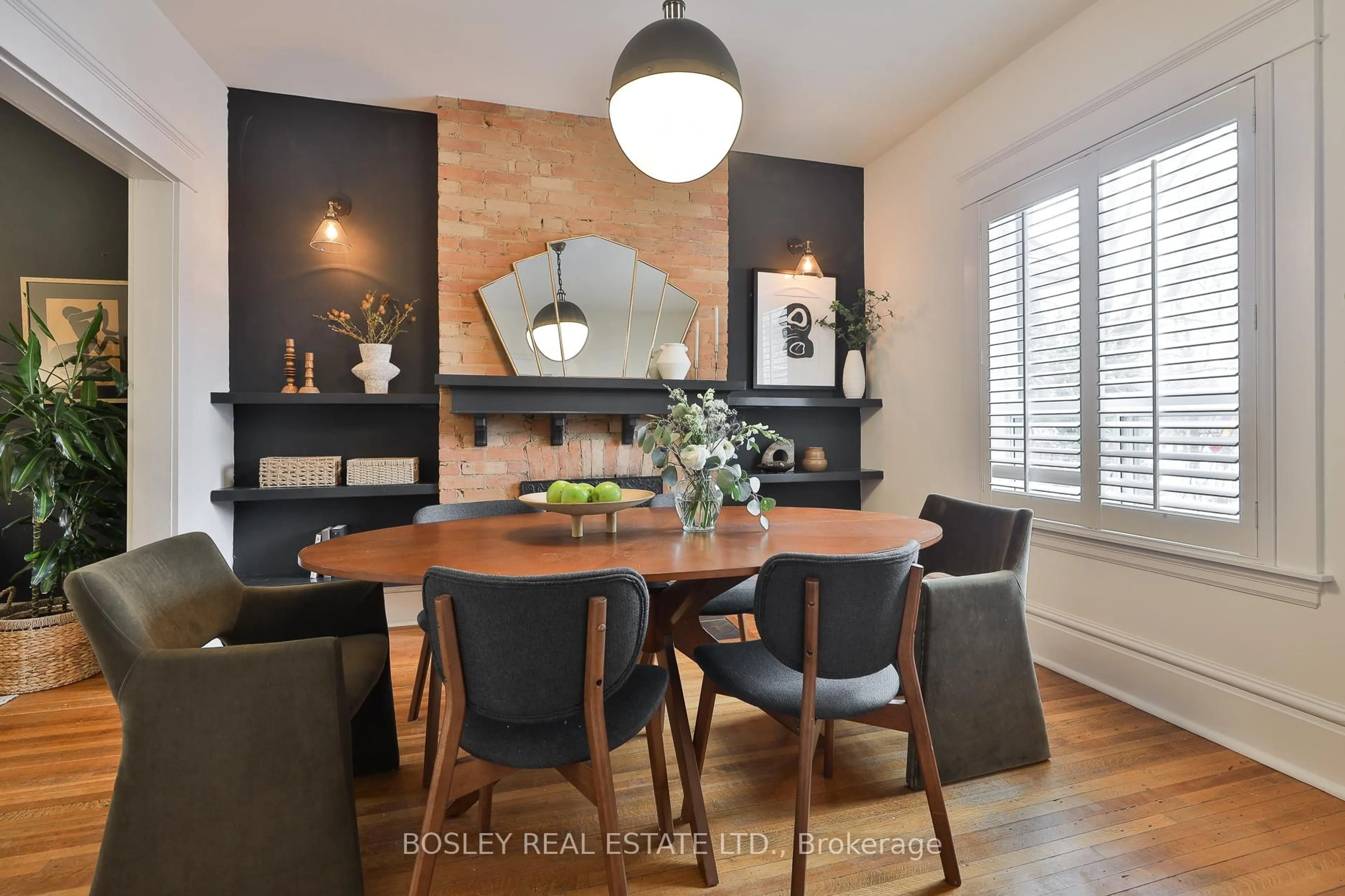 Dining room, wood/laminate floor for 6 Westminster Ave, Toronto Ontario M6R 1N4