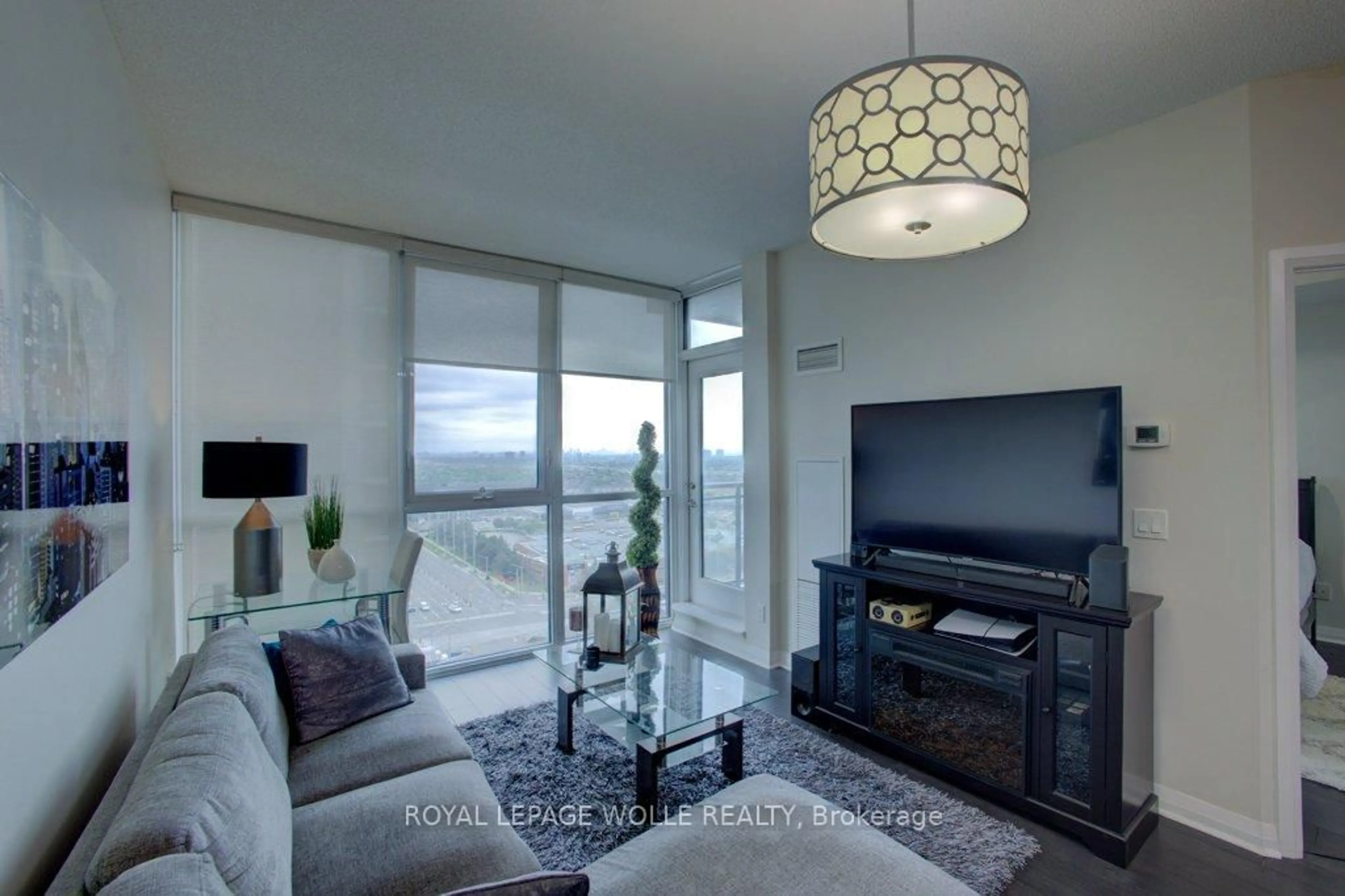 Living room with furniture, unknown for 75 Eglinton Ave #1601, Mississauga Ontario L5R 0E5