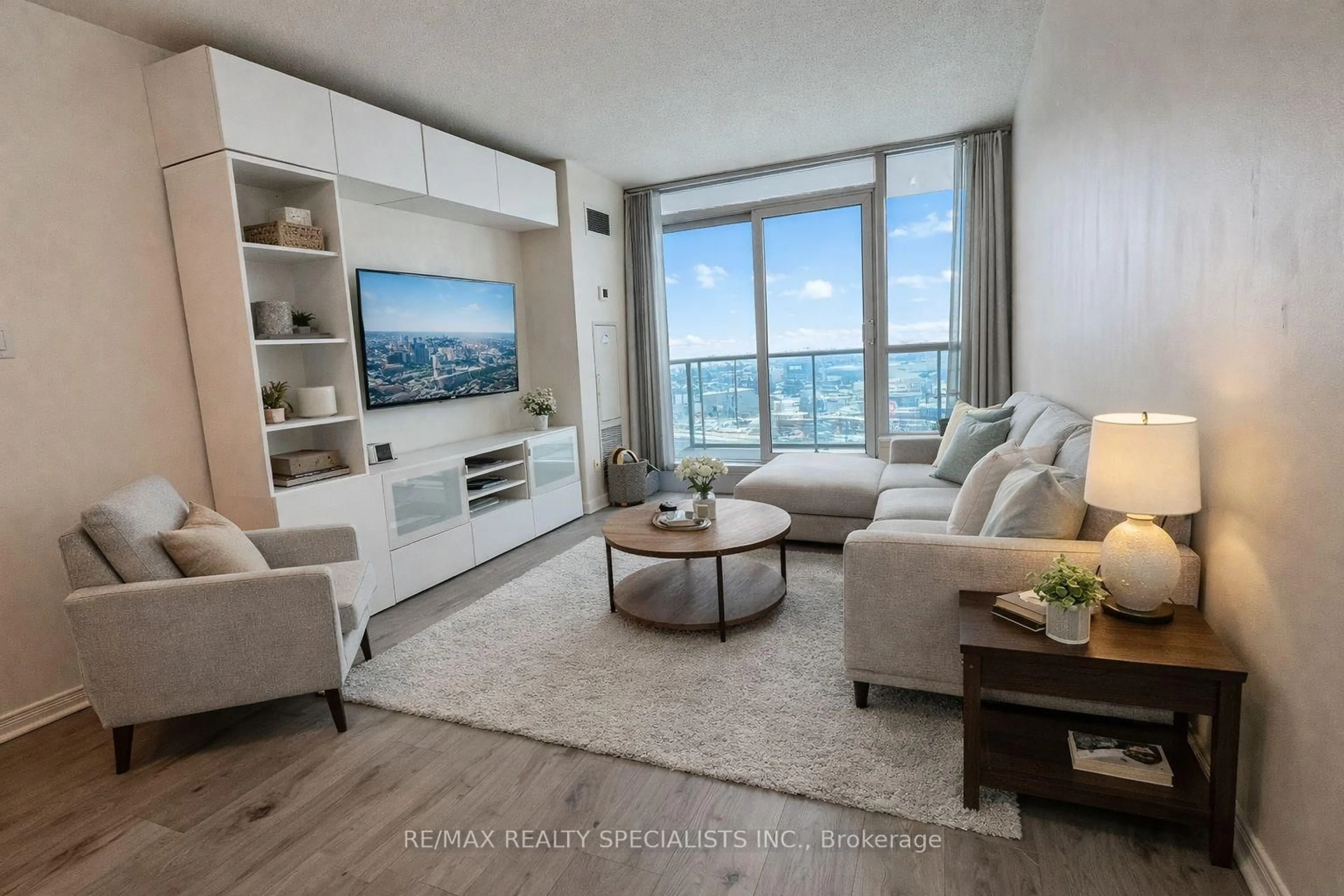 Living room with furniture, unknown for 4879 Kimbermount Ave #810, Mississauga Ontario L5M 7R8