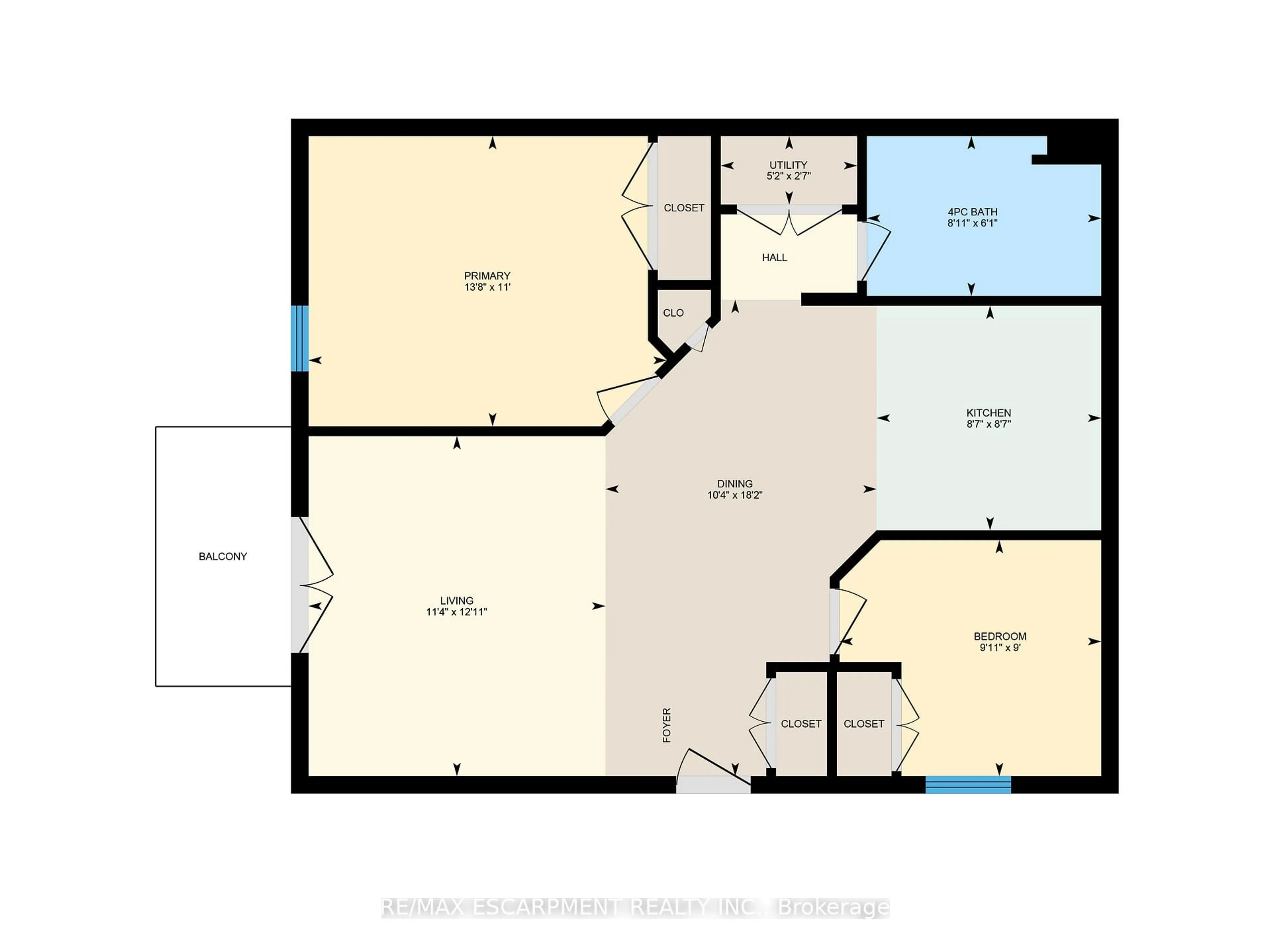 Floor plan for 2040 CLEAVER Ave #219, Burlington Ontario L7M 4C4