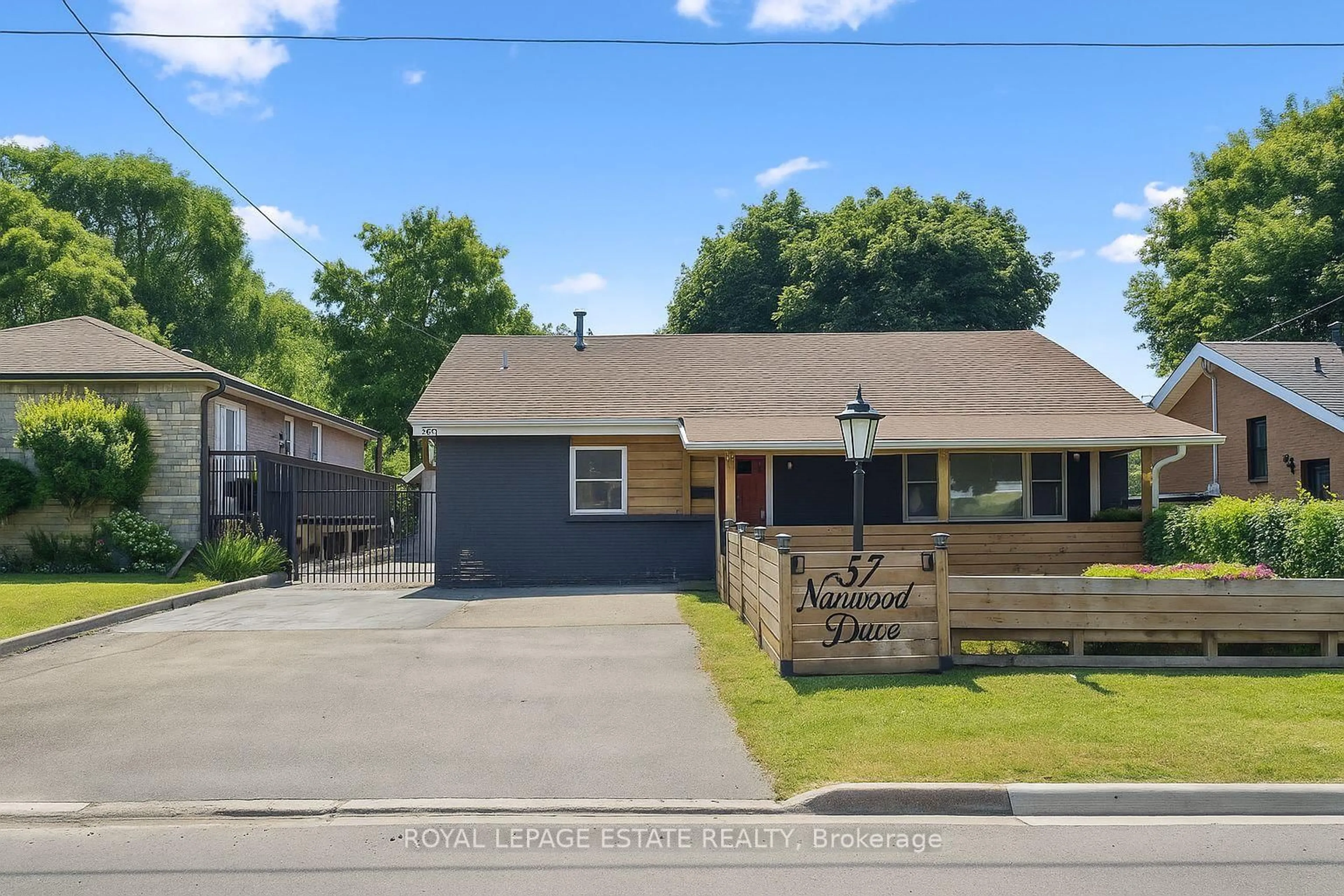 A pic from outside/outdoor area/front of a property/back of a property/a pic from drone, street for 57 Nanwood Dr, Brampton Ontario L6W 1M1