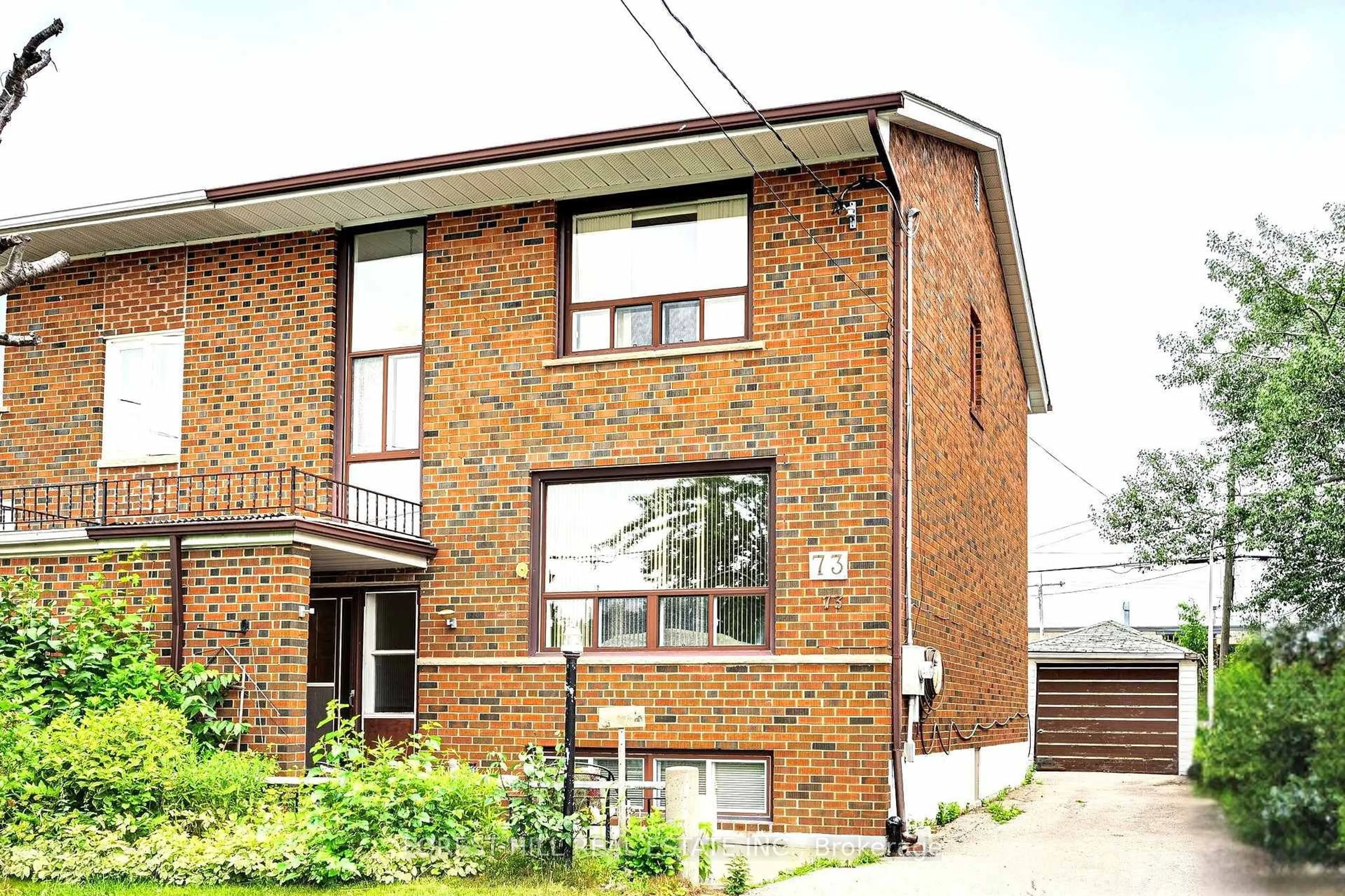 Home with brick exterior material, street for 73 Talent Cres, Toronto Ontario M9M 2N5
