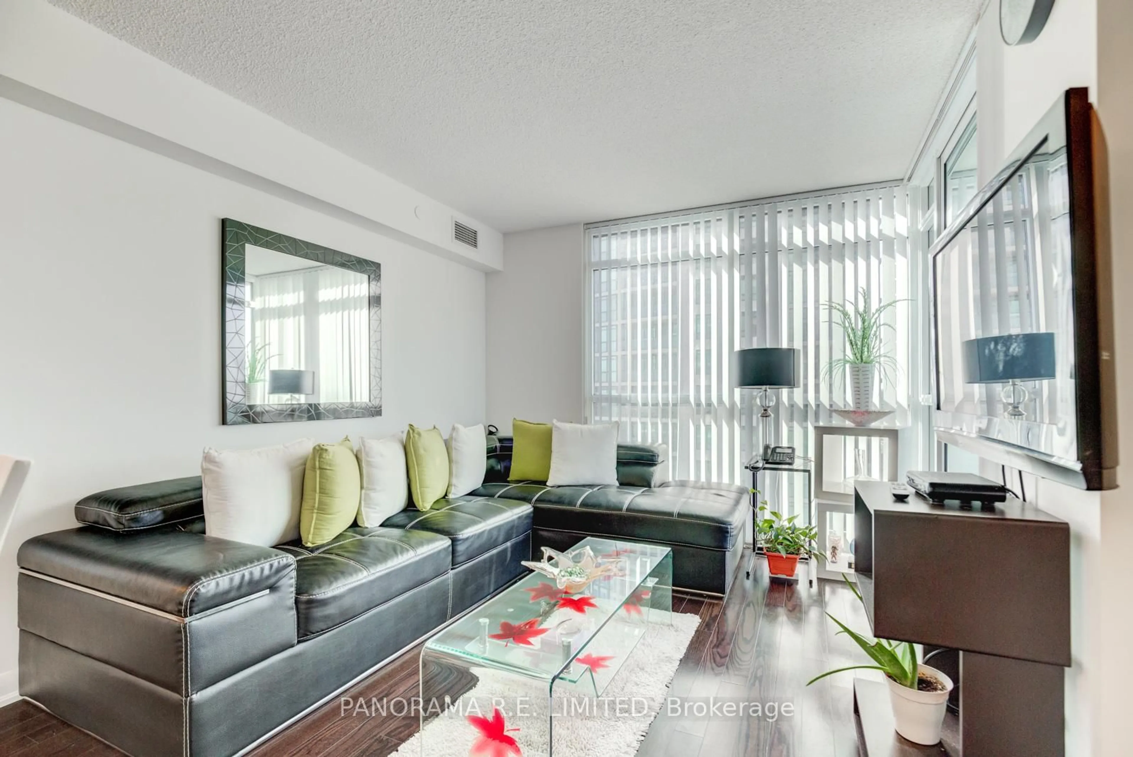 Living room with furniture, unknown for 215 Sherway Gardens Rd #1207, Toronto Ontario M9C 0A4