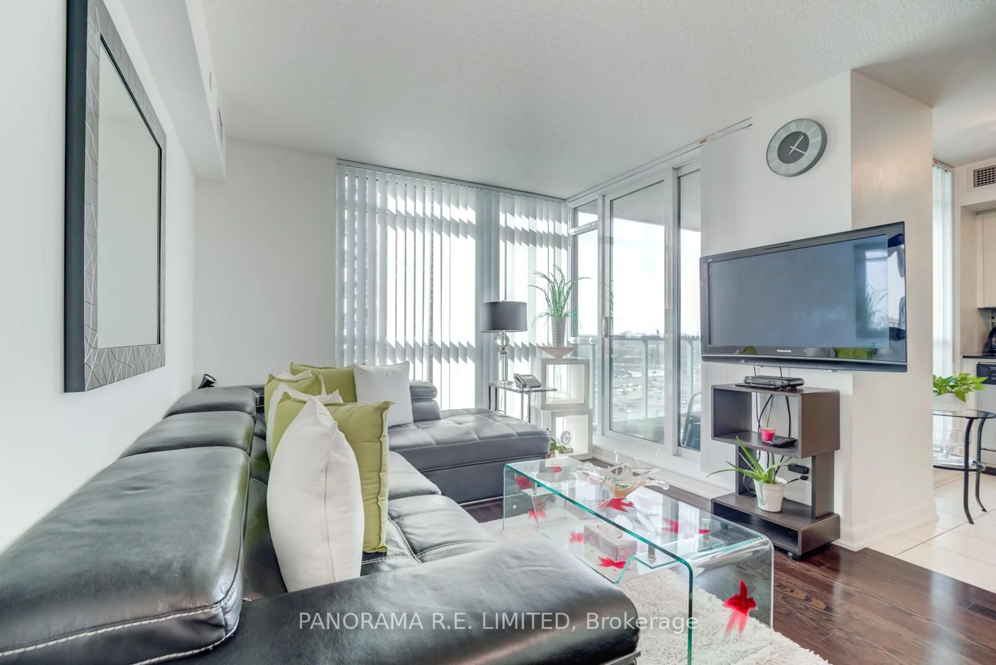 Living room with furniture, unknown for 215 Sherway Gardens Rd #1207, Toronto Ontario M9C 0A4